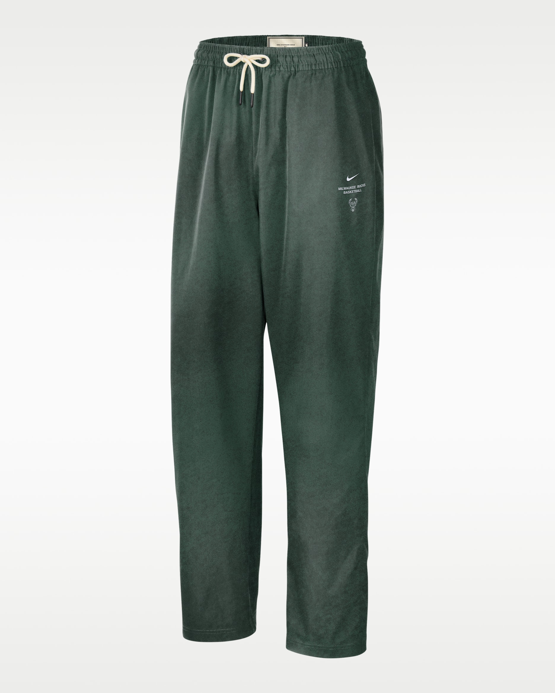 Milwaukee Bucks Standard Issue Men's Woven Basketball Pants - Fir/Black/Fir/White