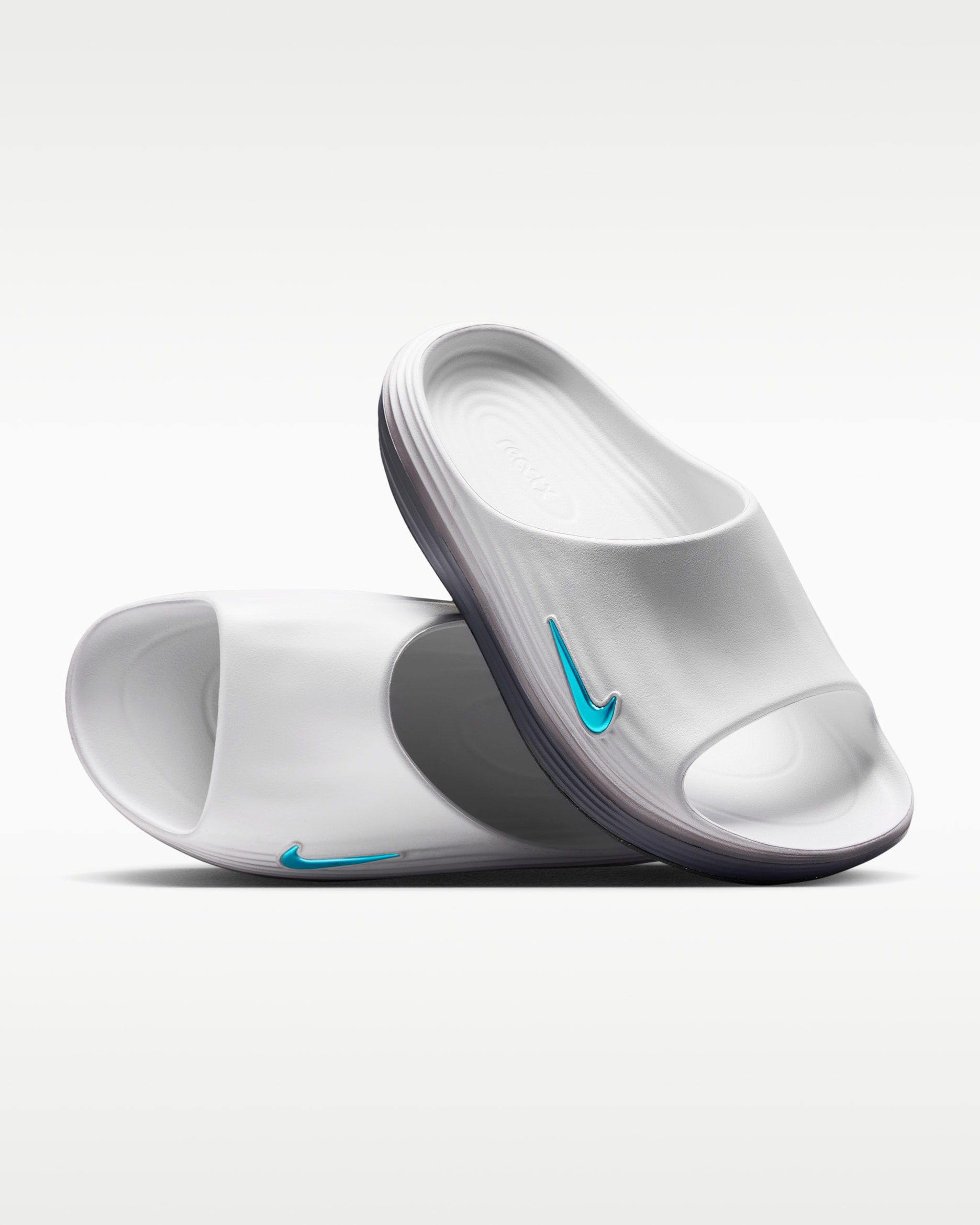 Nike ReactX Rejuven8 Men's Slides - White/Iron Grey/Energy