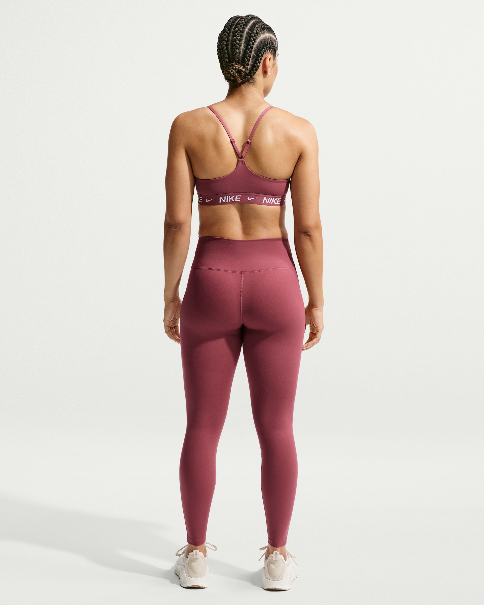Nike Indy Light-Support Women's Padded Adjustable Sports Bra - Pink Smoke