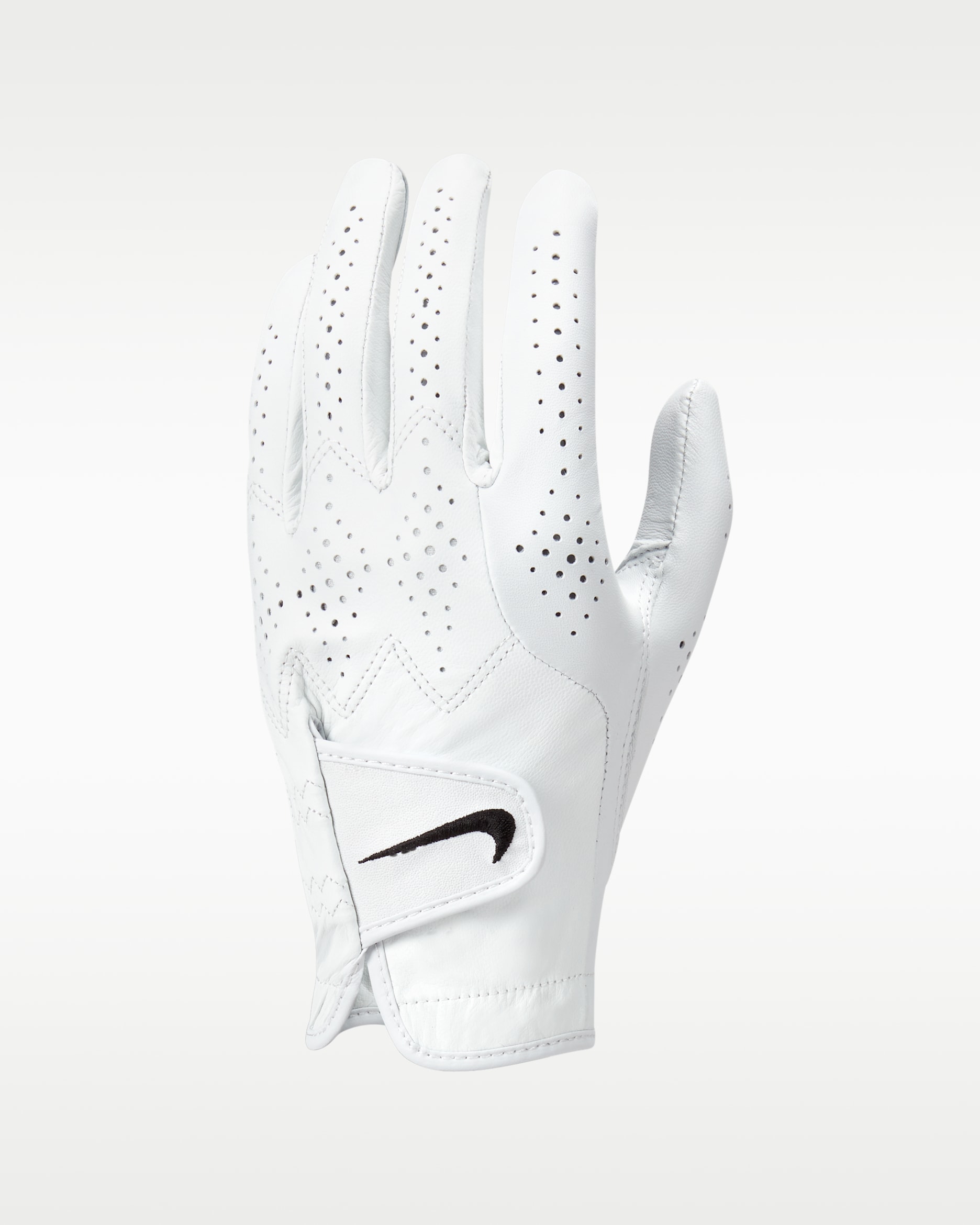 Guante de golf para hombre (izquierdo, talla normal) Nike Tour Classic 4 - Blanco perla/Negro