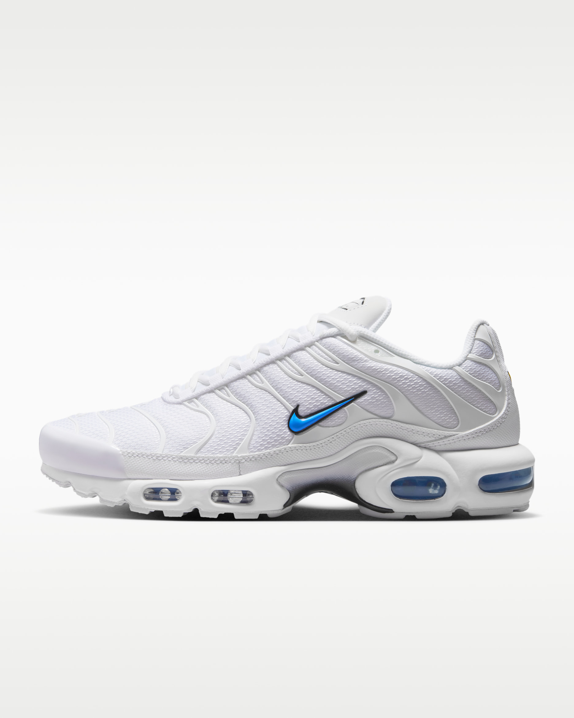Nike Air Max Plus Men's Shoes - White/Black/Blue Crystal