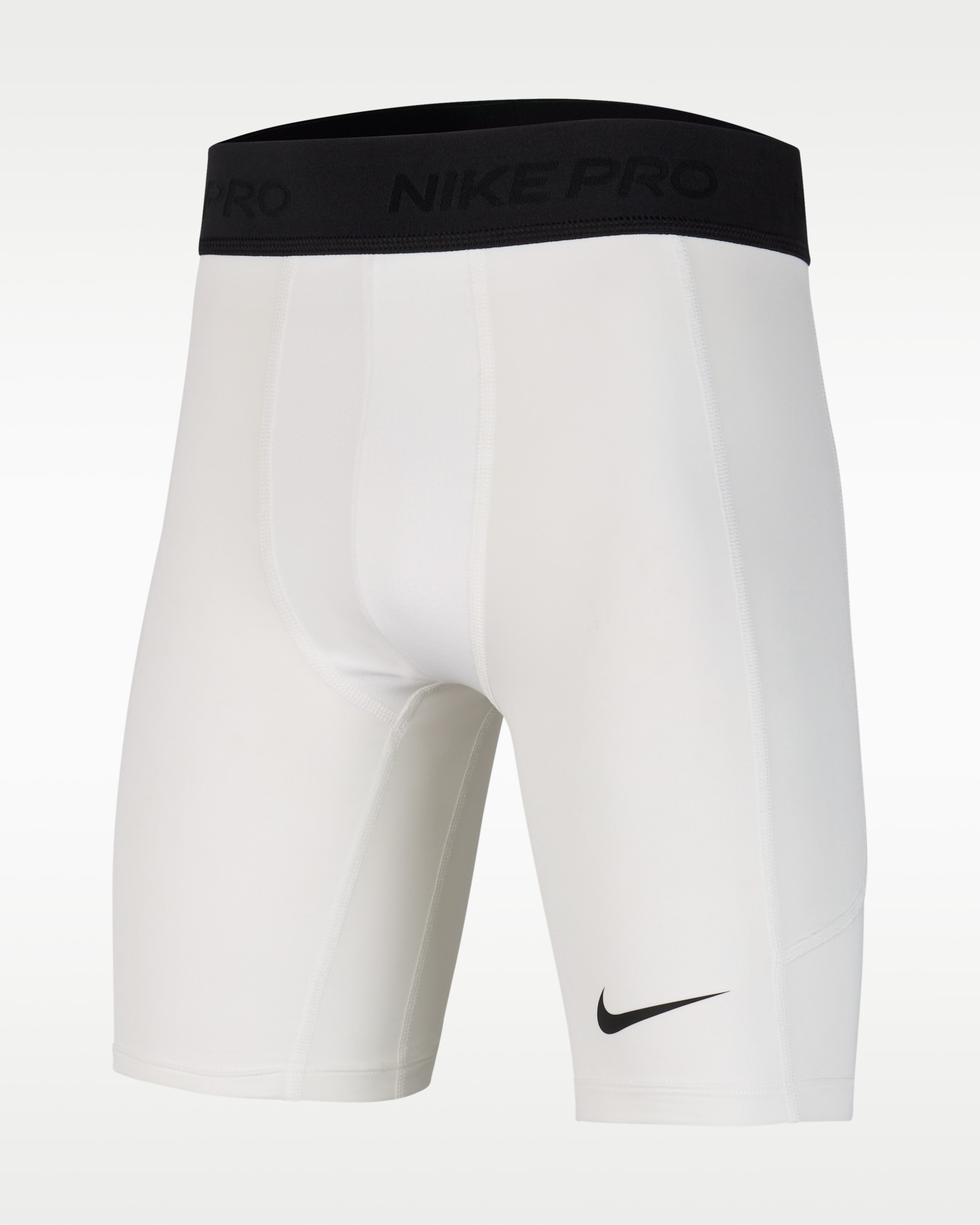 Nike Pro Big Kids' (Boys') Dri-FIT Shorts - White/White/Black