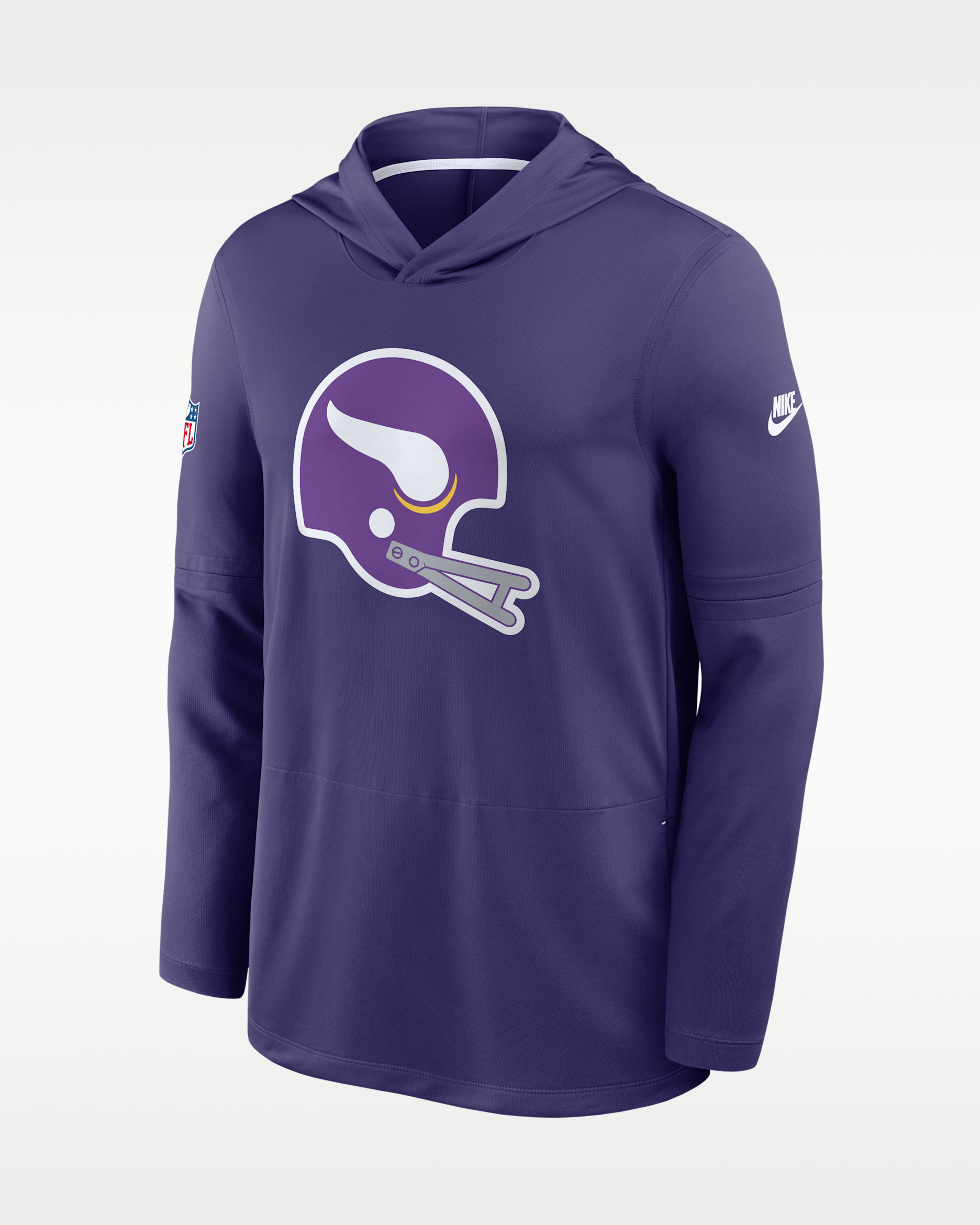 Minnesota Vikings Alt Men's Nike Dri-FIT NFL Long-Sleeve Hooded Top - Purple