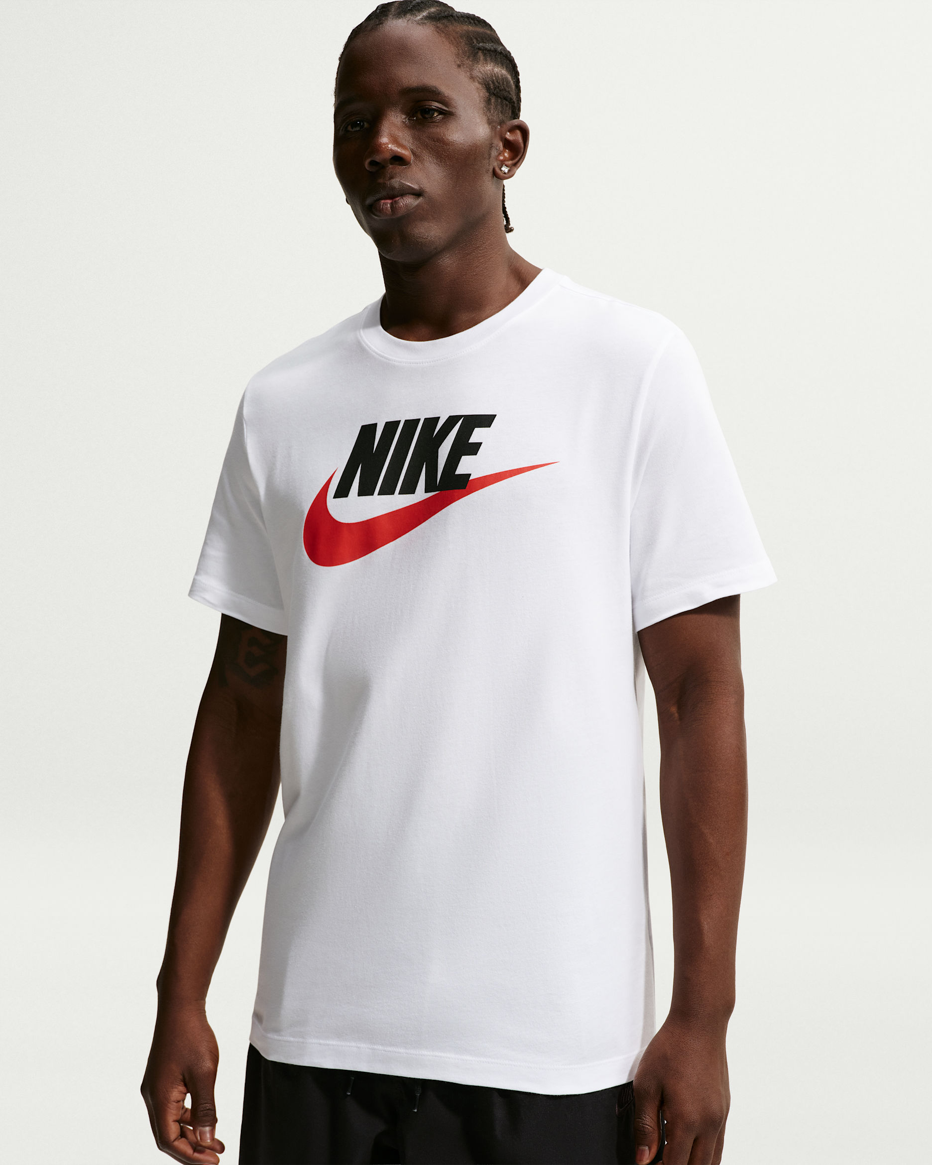 Nike Sportswear Men's T-Shirt - White/Black/University Red