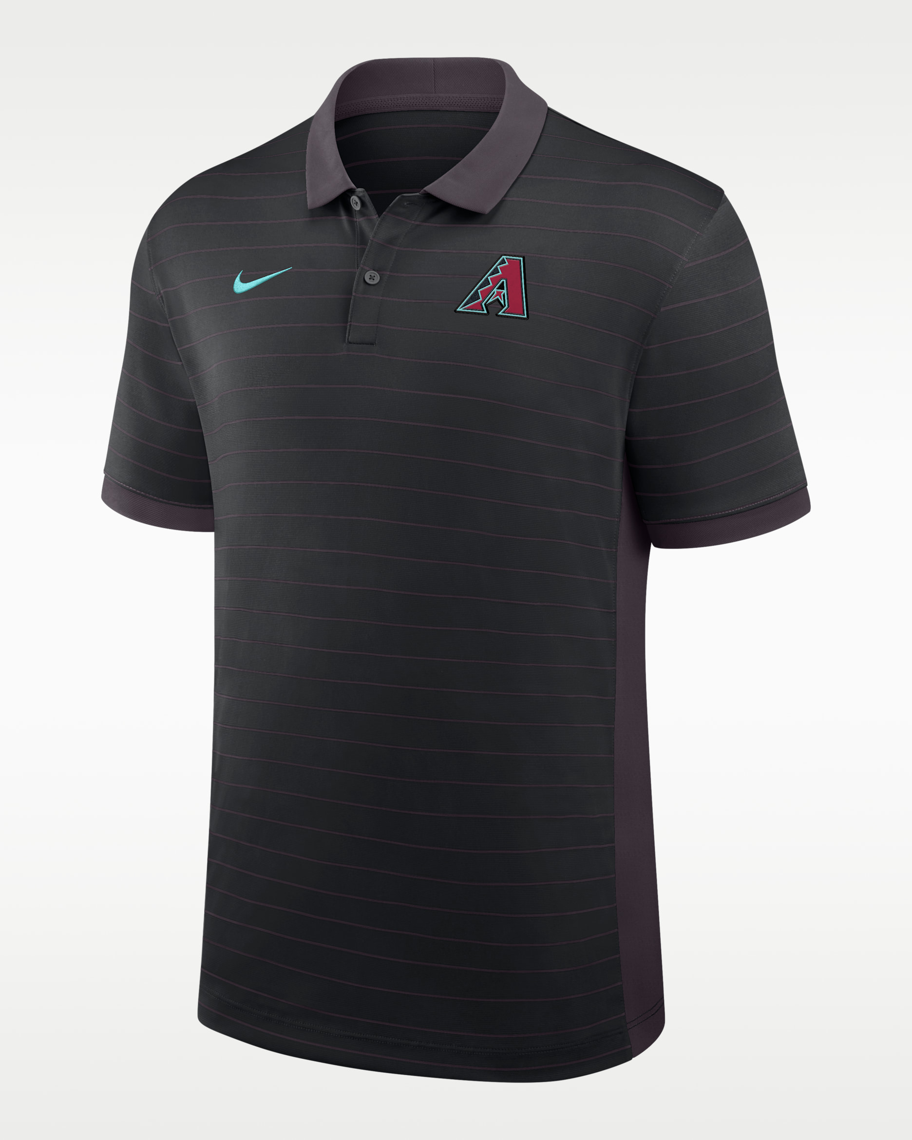 Arizona Diamondbacks Authentic Collection Striped Victory Men's Nike Dri-FIT MLB Polo - Black
