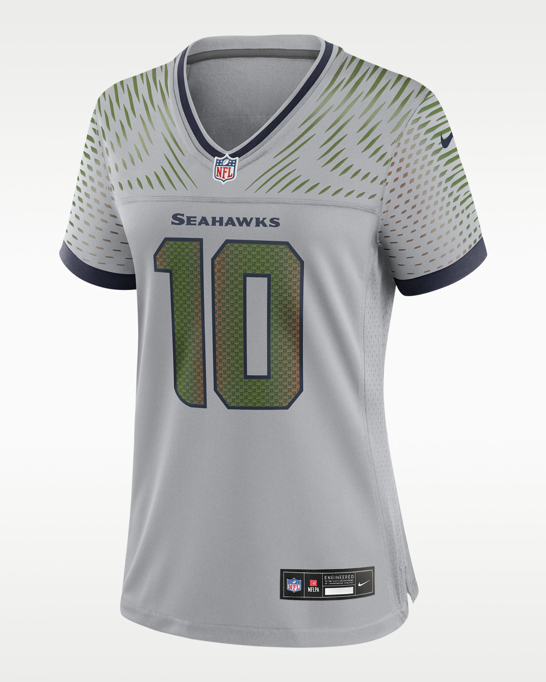 Jersey Nike de la NFL Game para mujer Cooper Kupp Seattle Seahawks Rivalries Collection - Gris