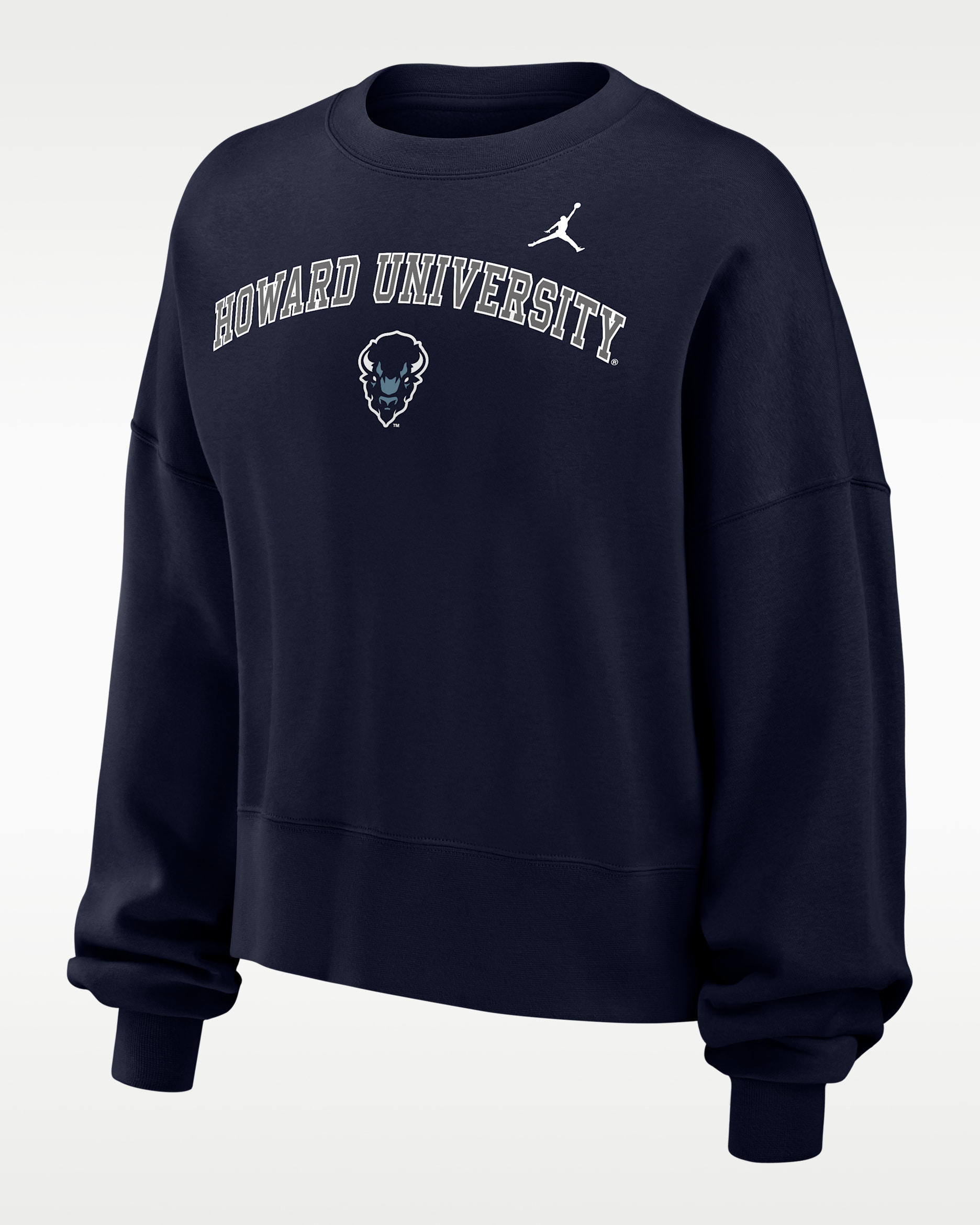 Nike College (Howard University) Women's Phoenix Fleece Crewneck Sweatshirt - College Navy