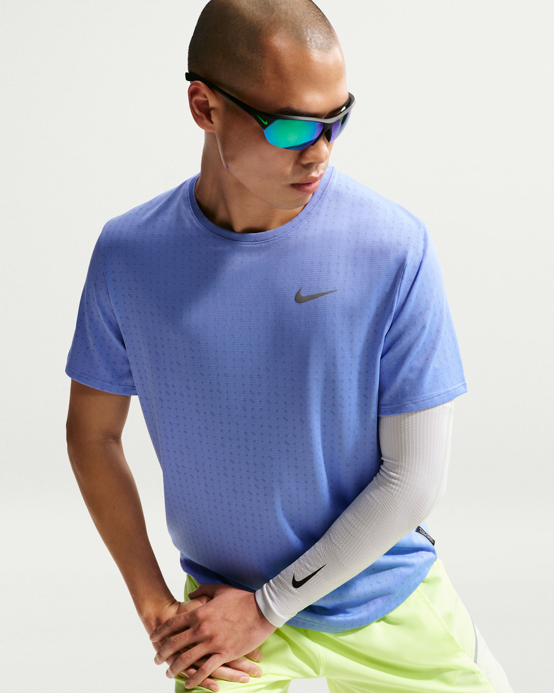 Nike Miler Breathe Men's Dri-FIT Short-Sleeve Running Top - Royal Pulse