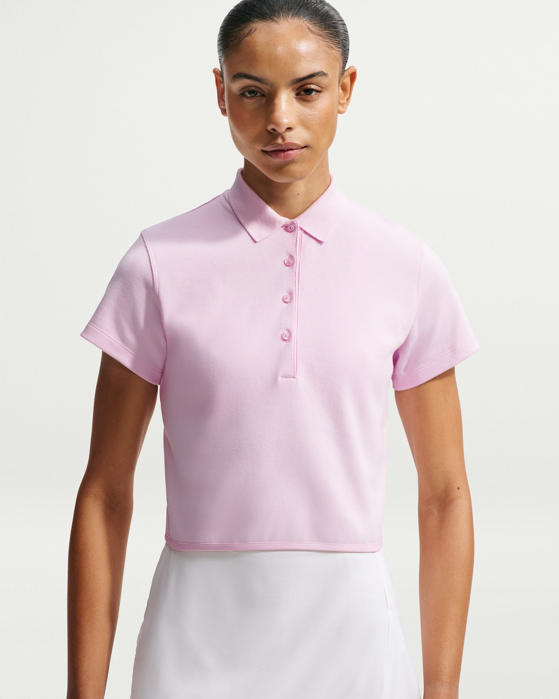 Nike Women's Short-Sleeve Golf Polo - Pink Foam/Black
