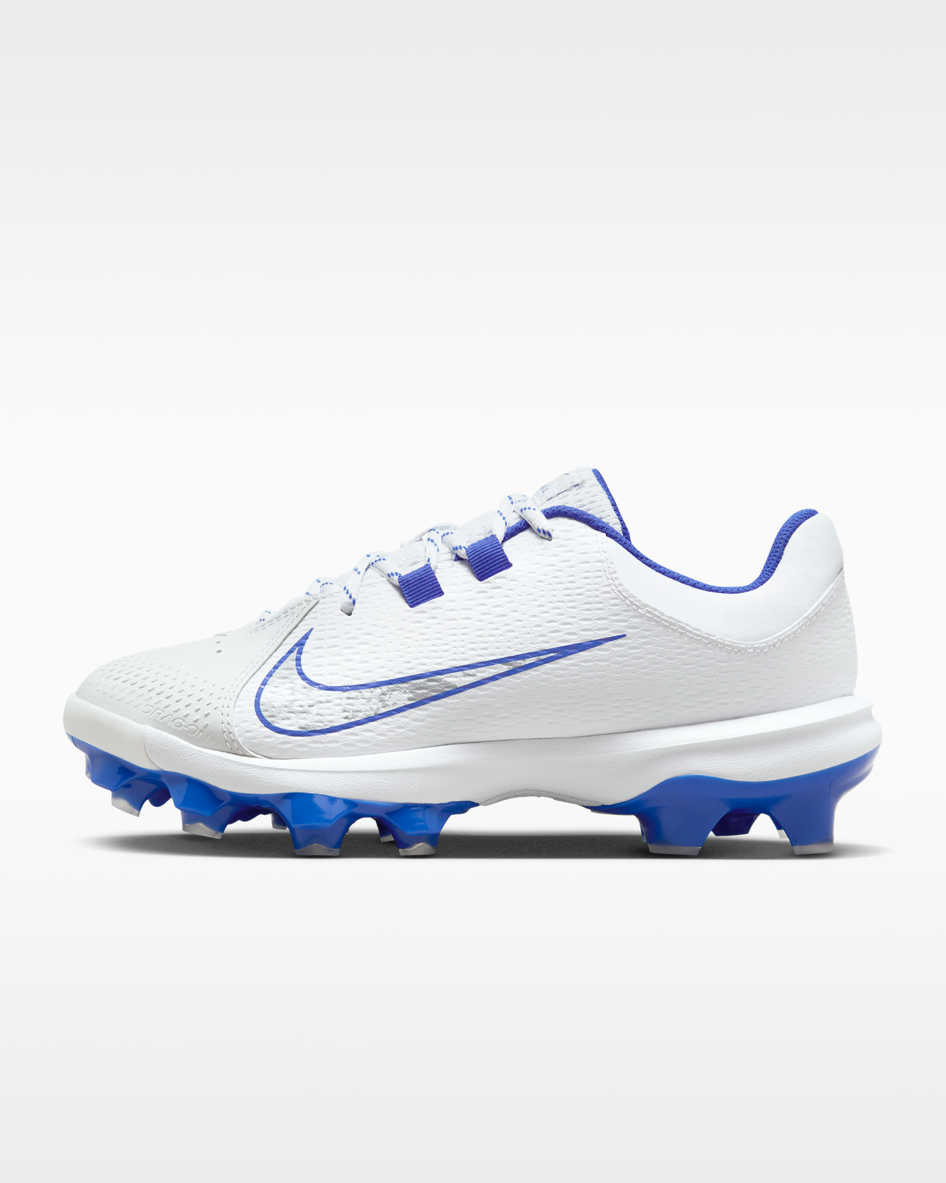 Nike Hyperdiamond 4 Pro MCS Women's Softball Cleats - White/Pure Platinum/Hyper Royal