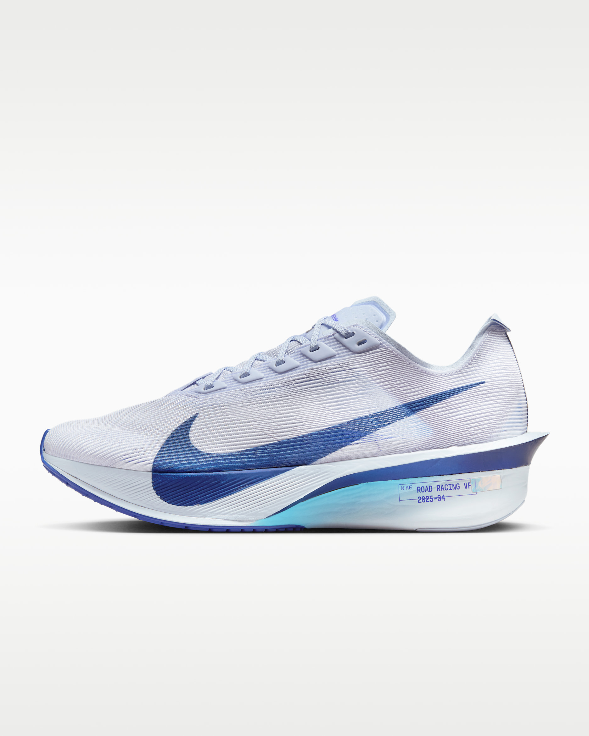 Nike Vaporfly 4 Women's Road Racing Shoes - Ghost/Persian Violet/Football Grey/Blue Void