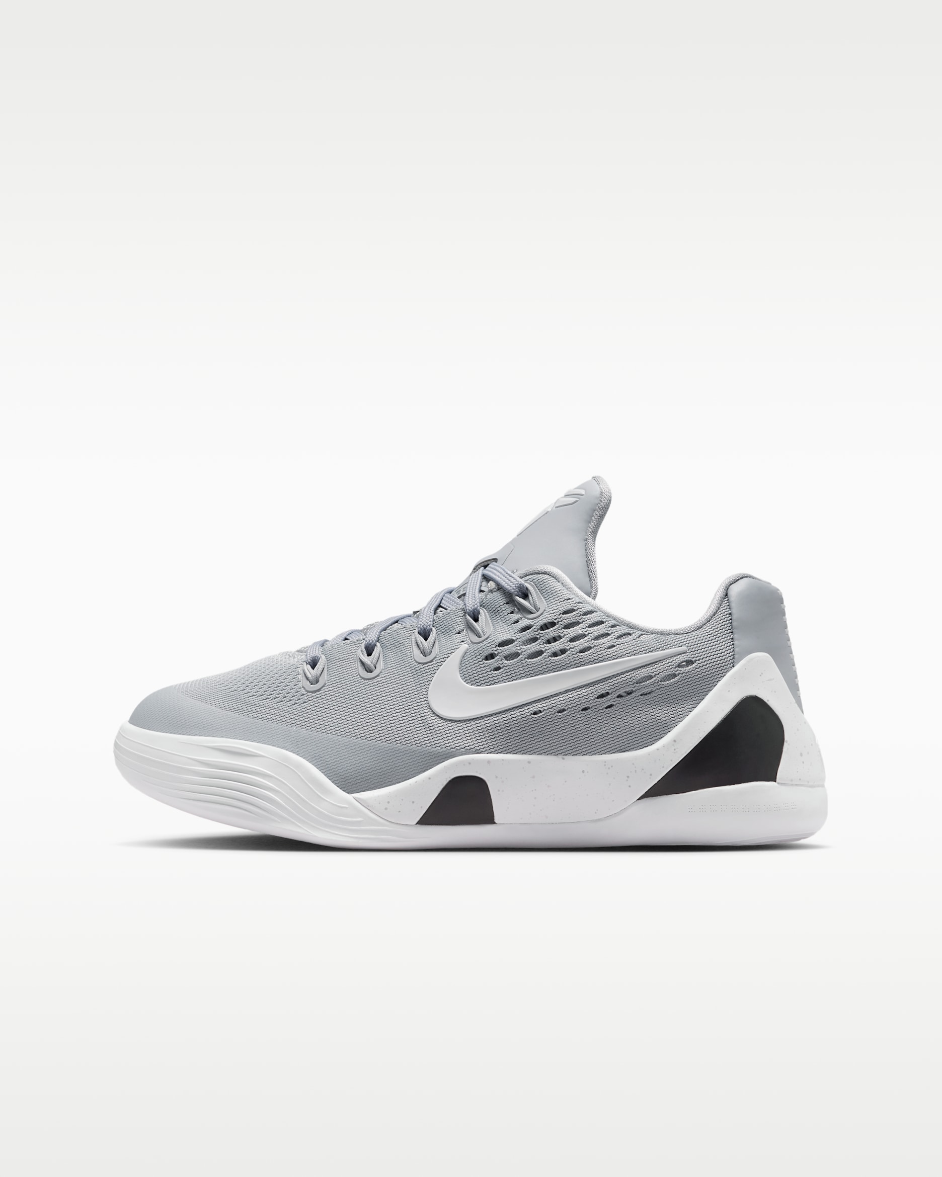 รองเท้าบาสเก็ตบอลเด็กโต Kobe IX - Wolf Grey/ขาว