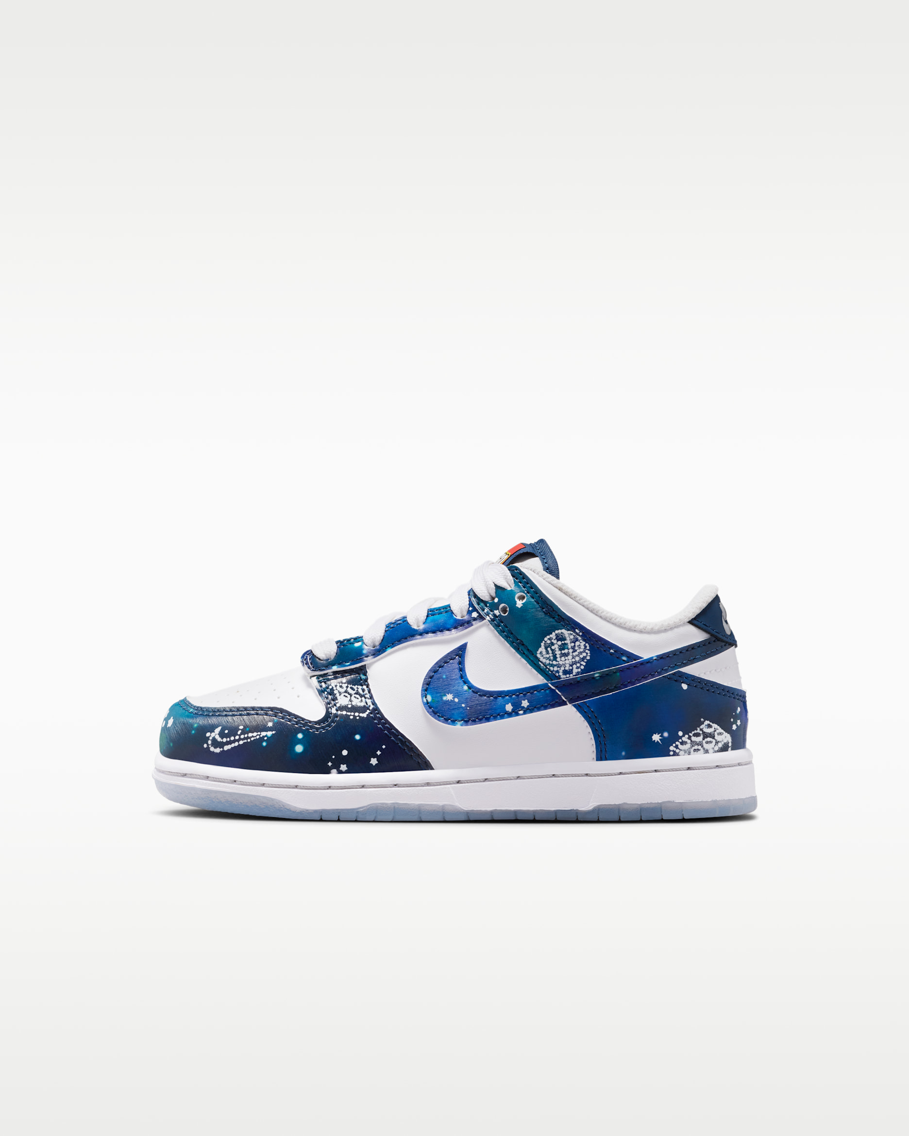 รองเท้าเด็กเล็ก Nike Dunk Low x LEGO® Collection - ขาว/Brave Blue/Metallic Platinum/หลายสี