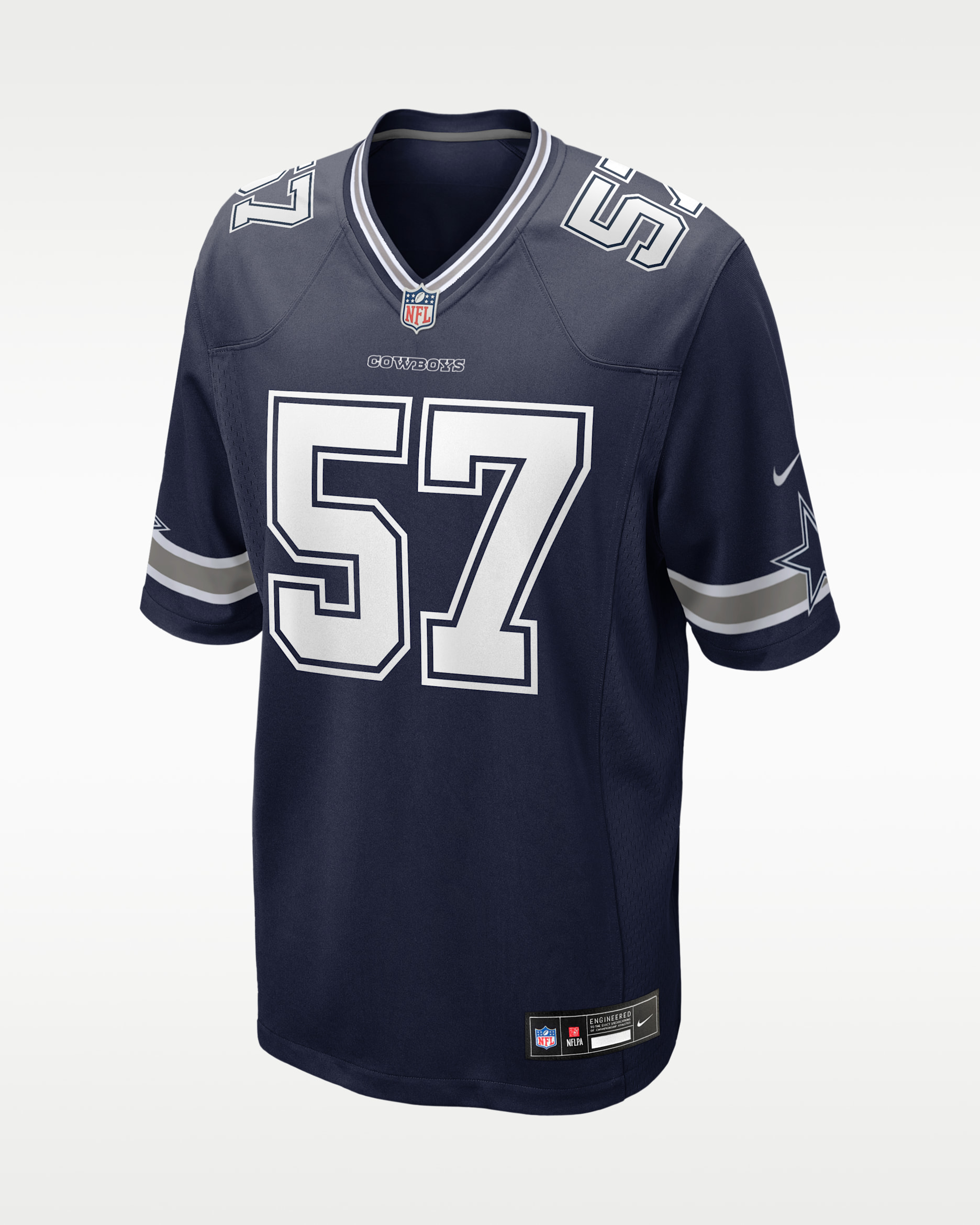 Jersey Nike de la NFL Game para hombre Malachi Lawrence Dallas Cowboys 2026 NFL Draft First Round Pick - Azul marino