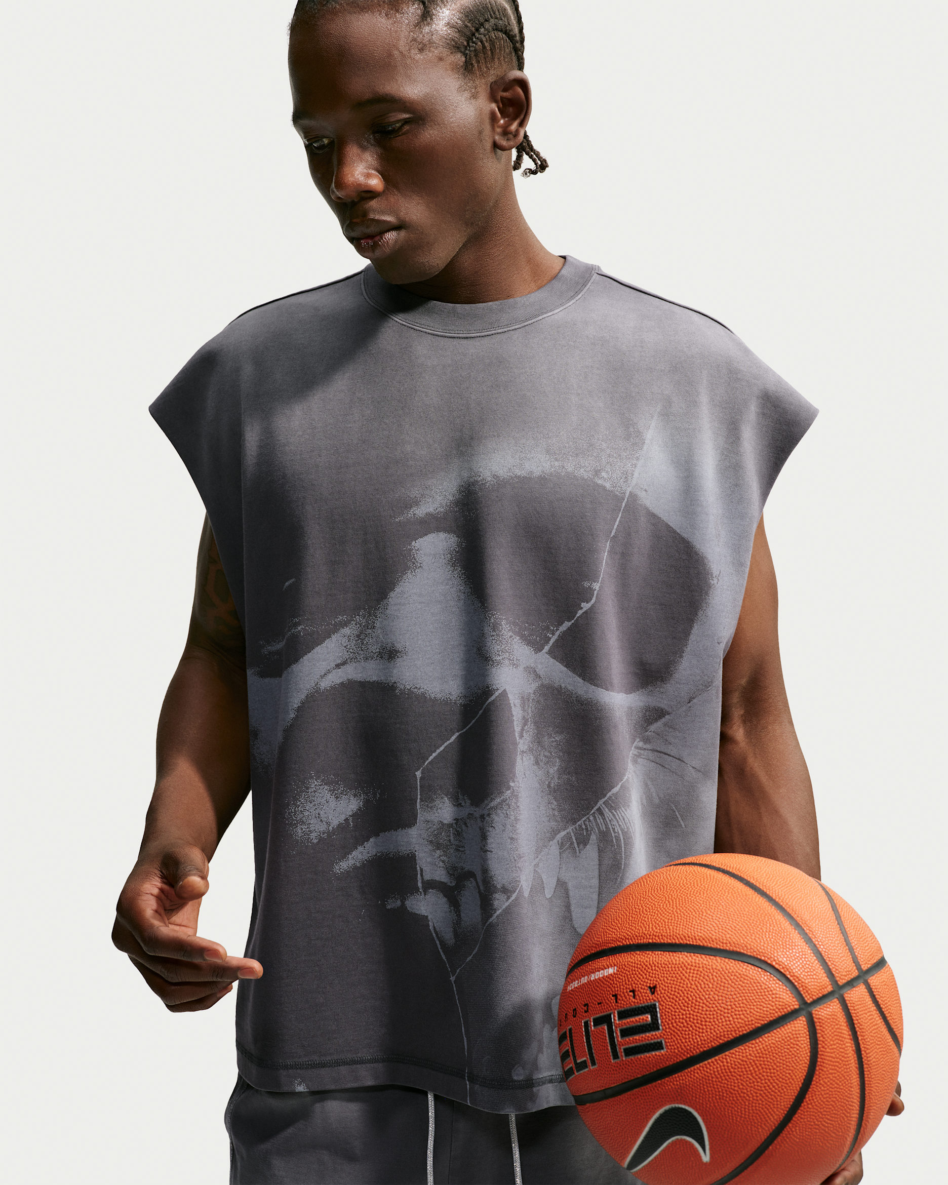 Playera sin mangas de básquetbol Dri-FIT para hombre Ja Standard Issue - Negro