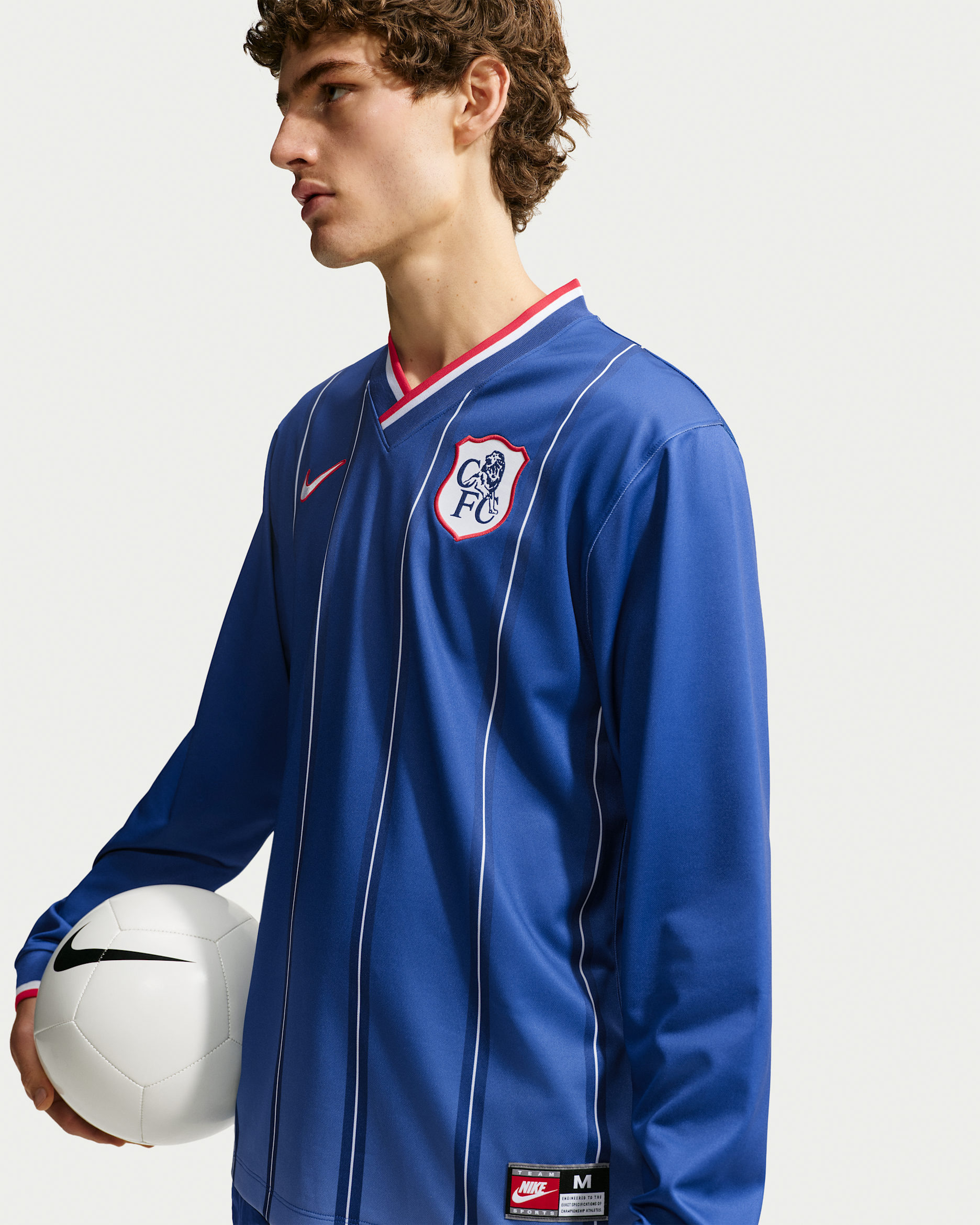 Tercera equipación Energy Chelsea FC Camiseta de fútbol de manga larga Nike Dri-FIT - Hombre - Rush Blue/Global Red/Blanco