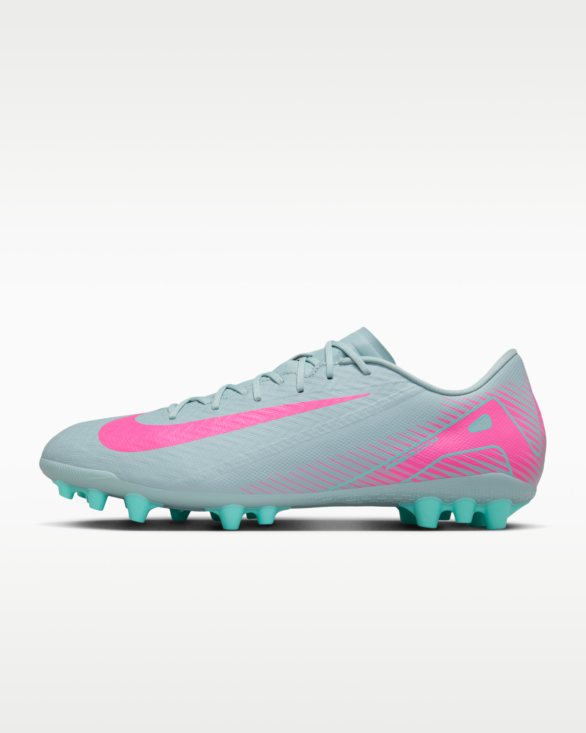 Chaussure de foot à crampons basse pour terrain synthétique Nike Mercurial Vapor 16 Academy - Ocean Cube/Pink Blast