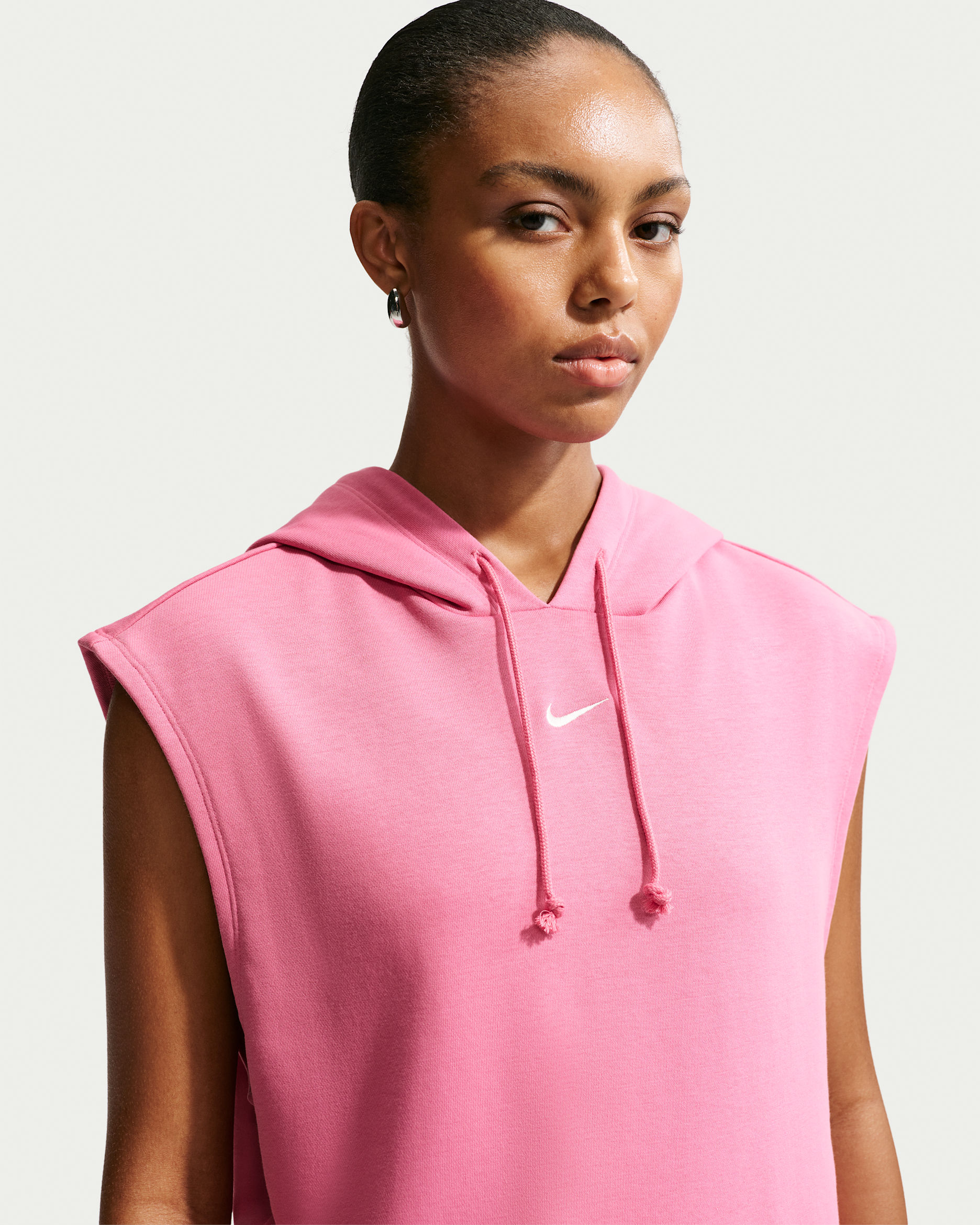 Nike Sportswear Phoenix Fleece Women's Sleeveless Top - Peony/Sail