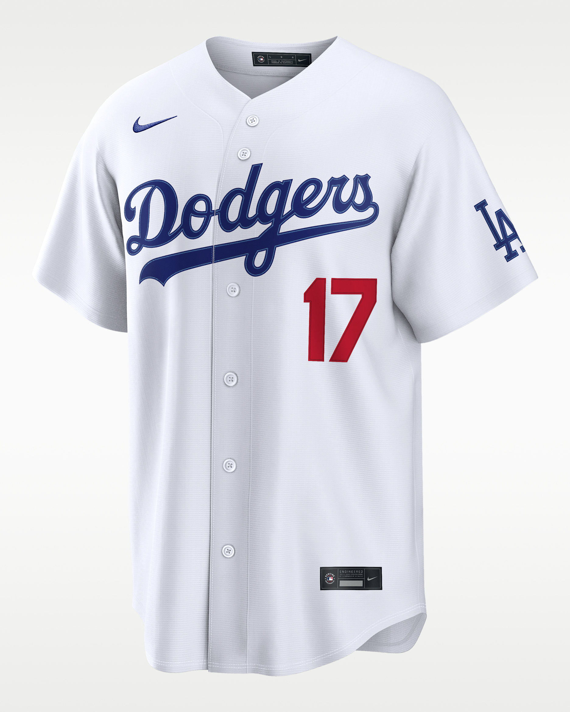 오타니 쇼헤이 로스앤젤레스 다저스 남성 나이키 MLB 스타디움 저지 - 화이트