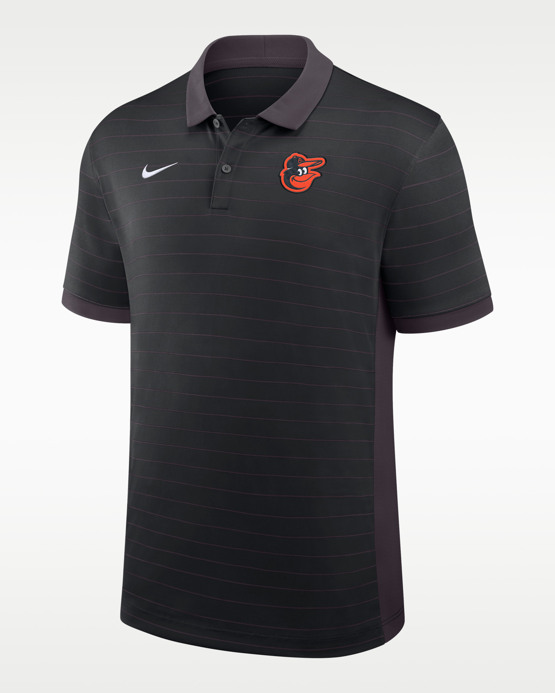 Baltimore Orioles Authentic Collection Striped Victory Men's Nike Dri-FIT MLB Polo - Black