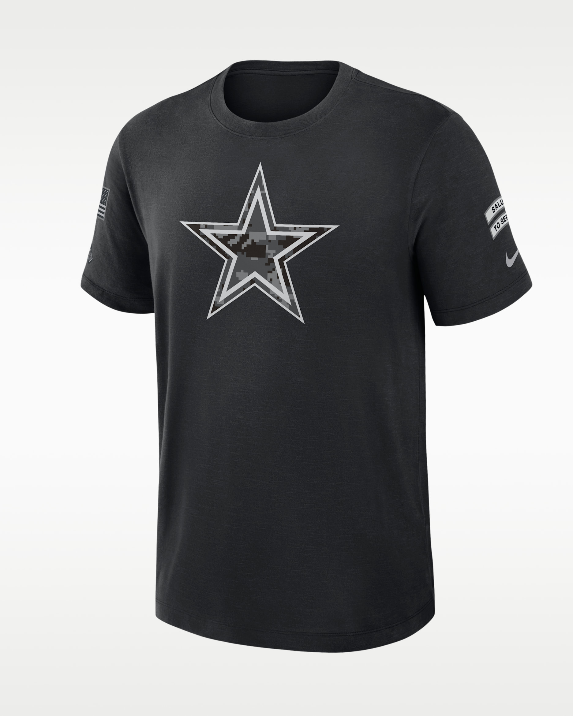Playera Nike Dri-FIT de la NFL para hombre Dallas Cowboys Salute to Service Club - Negro