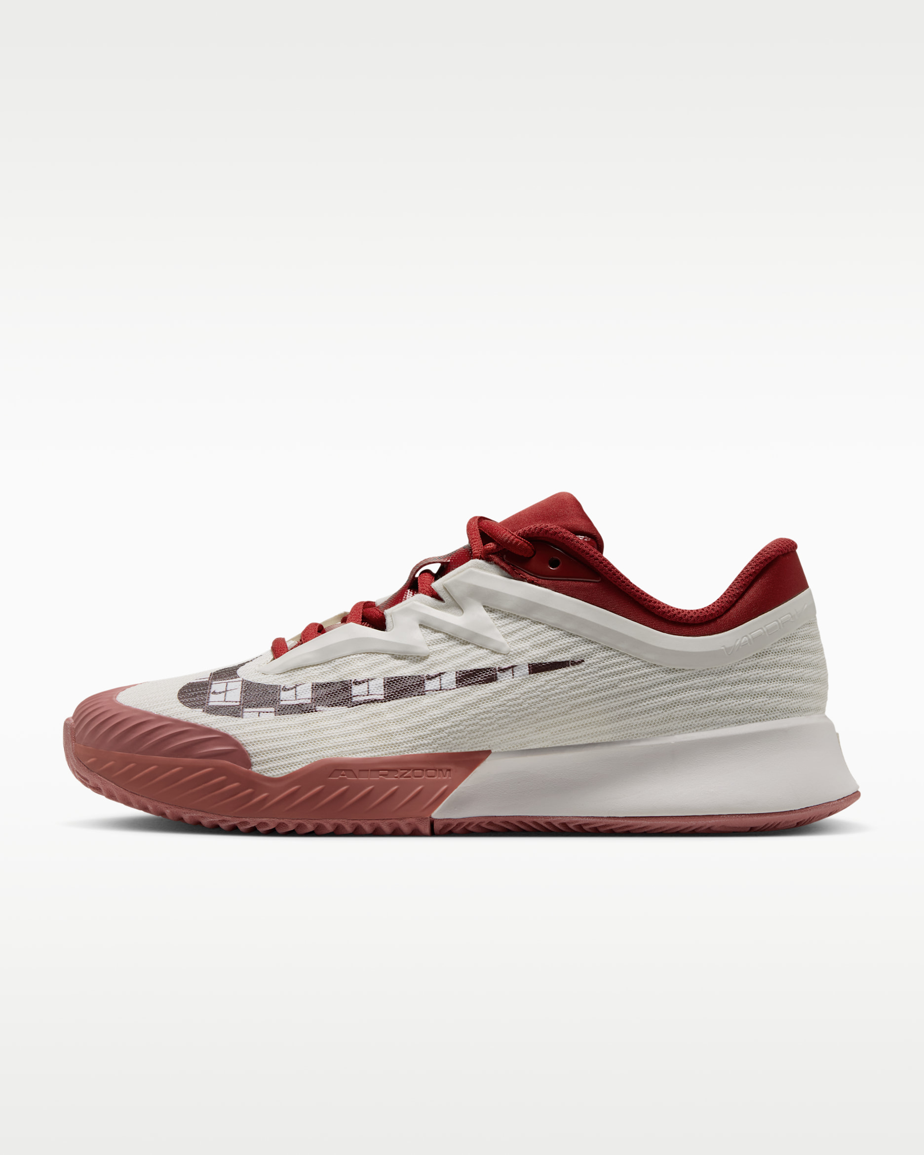 Nike Vapor Pro 3 Women's Clay Court Tennis Shoes - Sail/Tough Red/Canyon Pink/Mystic Dates