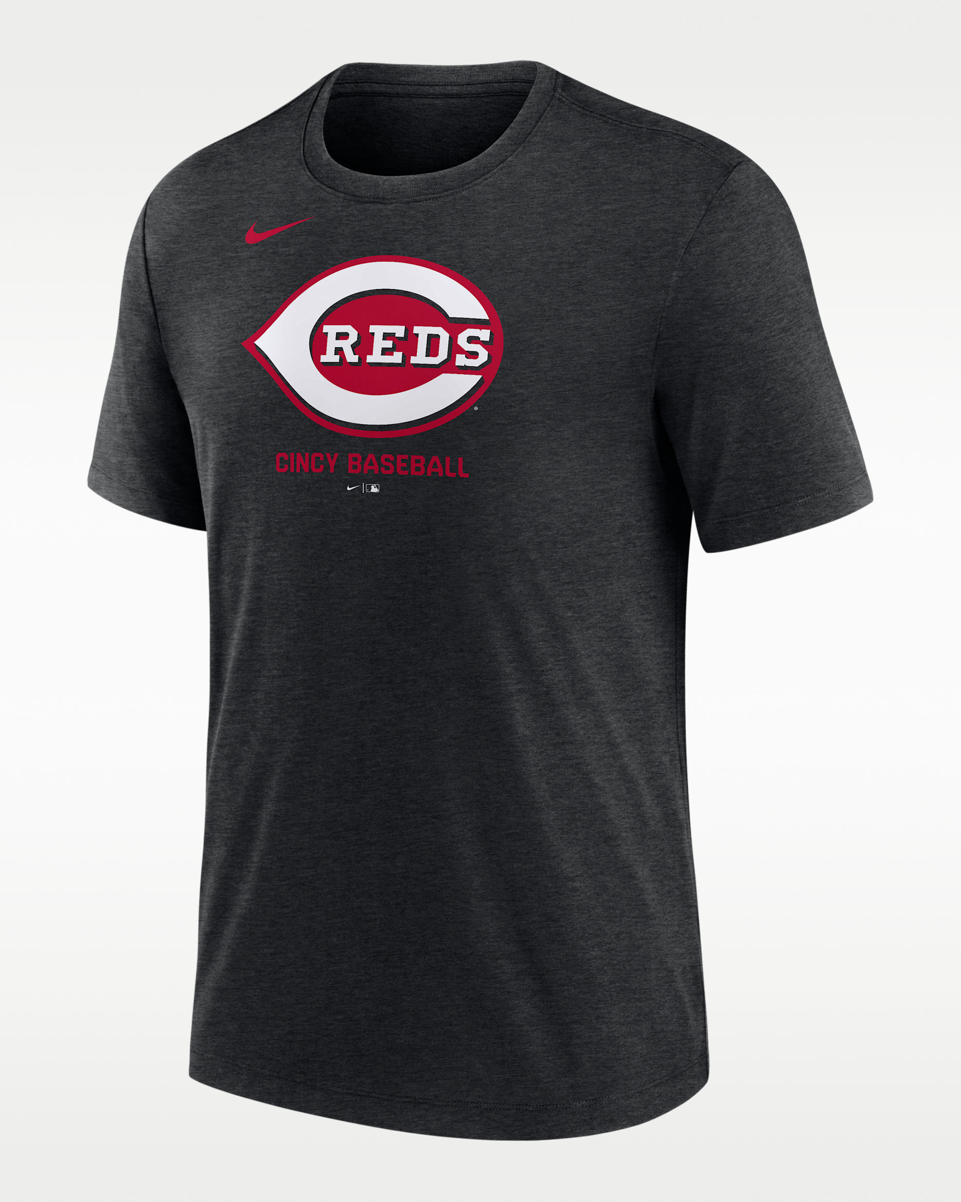 Cincinnati Reds Logo Men's Nike MLB T-Shirt - Black