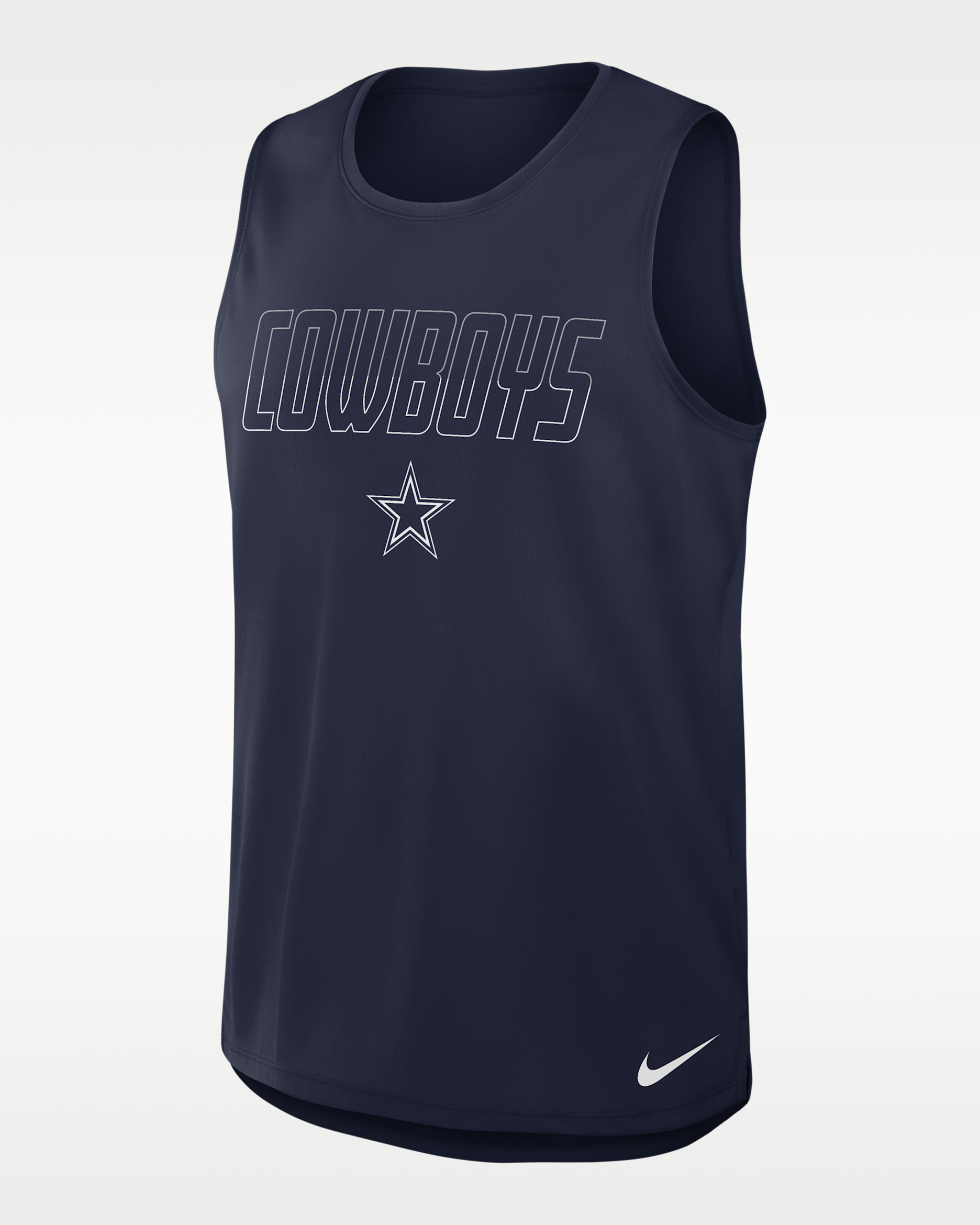 Camiseta de tirantes Nike Dri-FIT de la NFL para hombre Dallas Cowboys - Azul marino