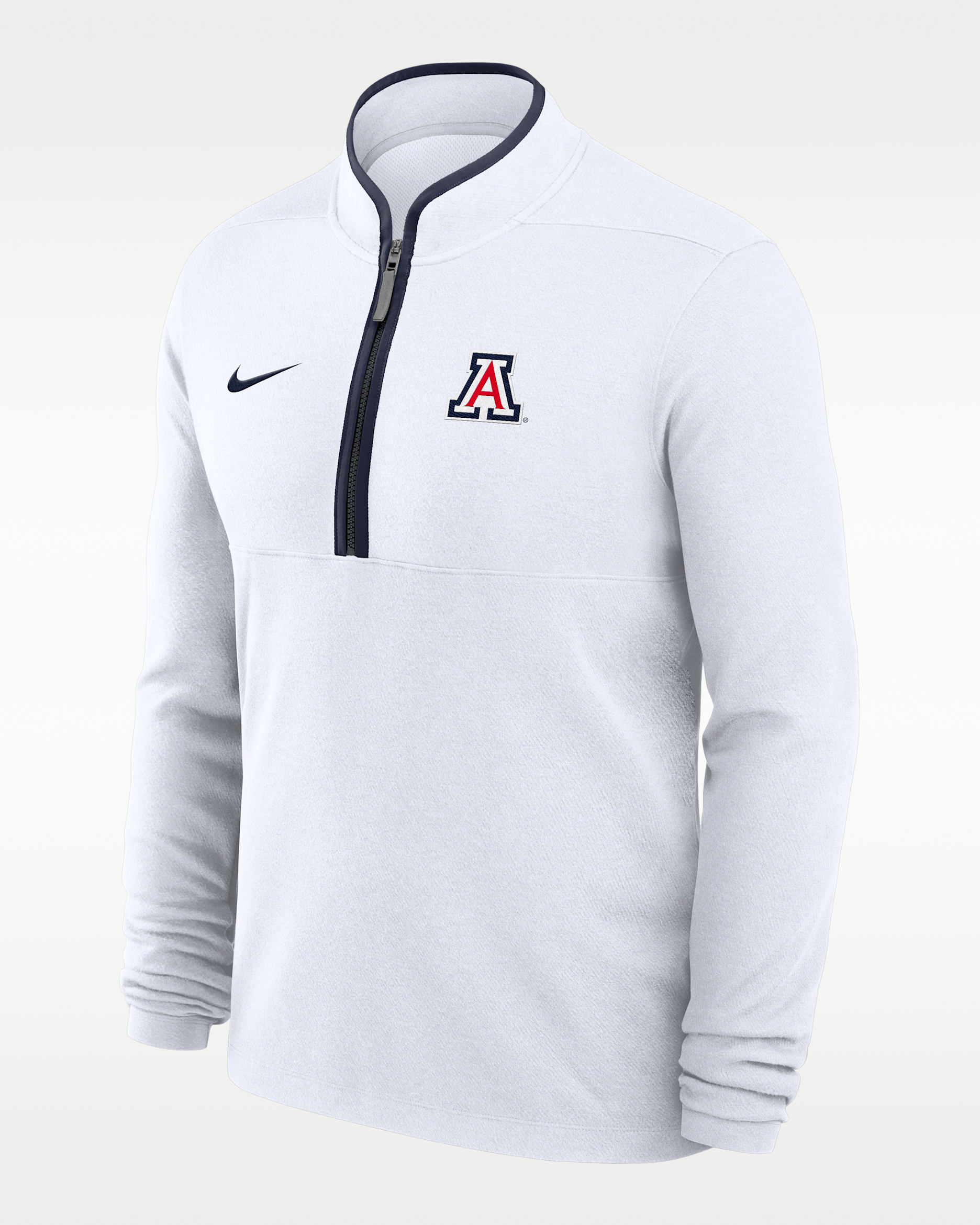 Arizona Victory Men's Nike Dri-FIT College 1/2-Zip Long-Sleeve Top - White