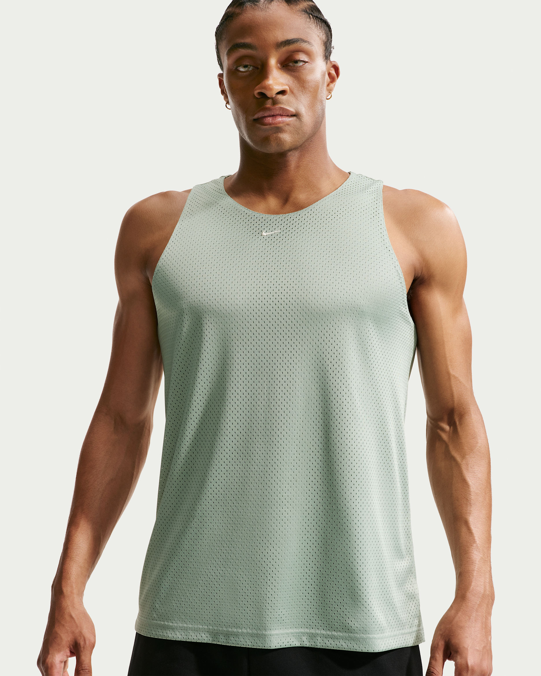 Jersey de básquetbol de malla de entrenamiento para hombre Nike Standard Issue - Vapor/Negro