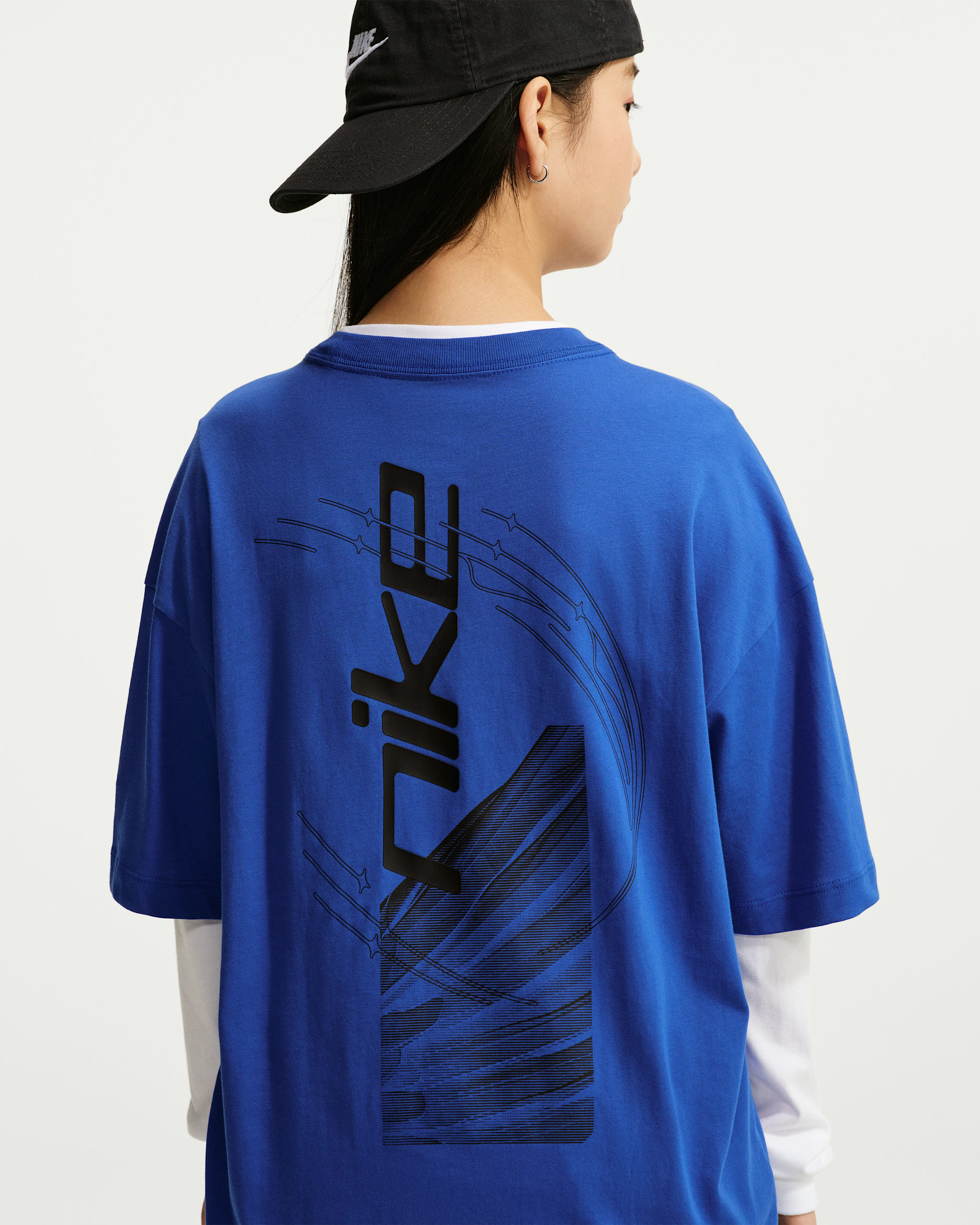 Nike Sportswear Older Kids' Oversized T-Shirt - Game Royal