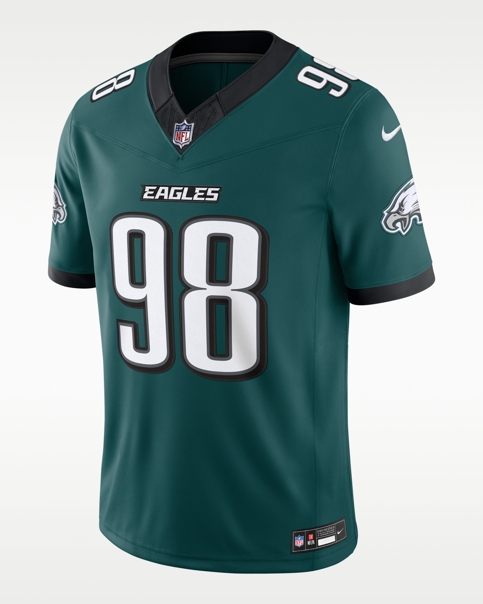 Jersey Nike Dri-FIT de la NFL Limited para hombre Jalen Carter Philadelphia Eagles - Verde/Negro