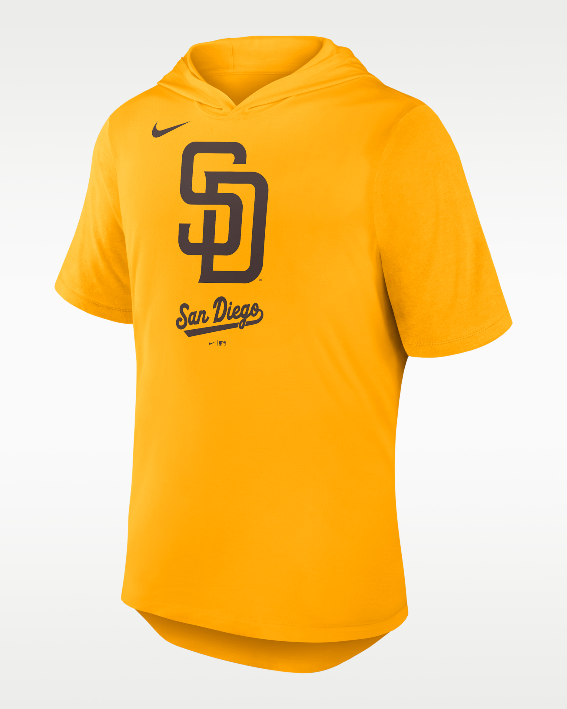 Playera Nike Dri-FIT de la MLB con gorro para hombre San Diego Padres Logo - Oro
