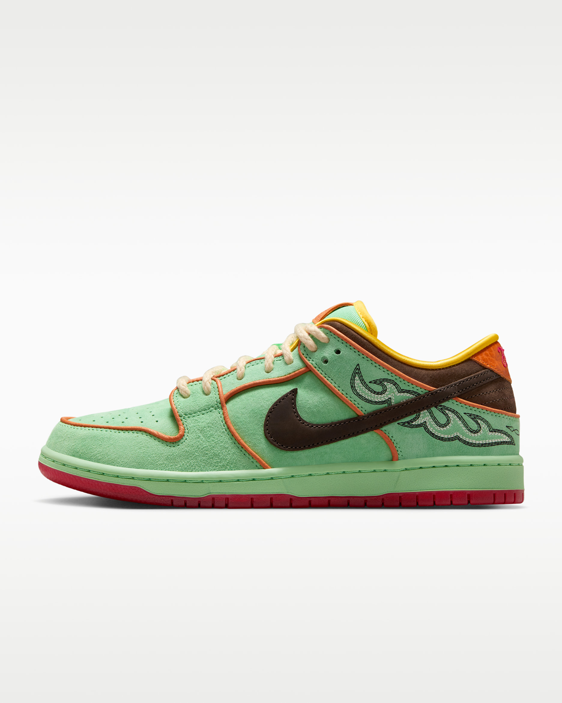 Nike SB Dunk Low Pro Skate Shoes - Tourmaline/Monarch/Baroque Brown