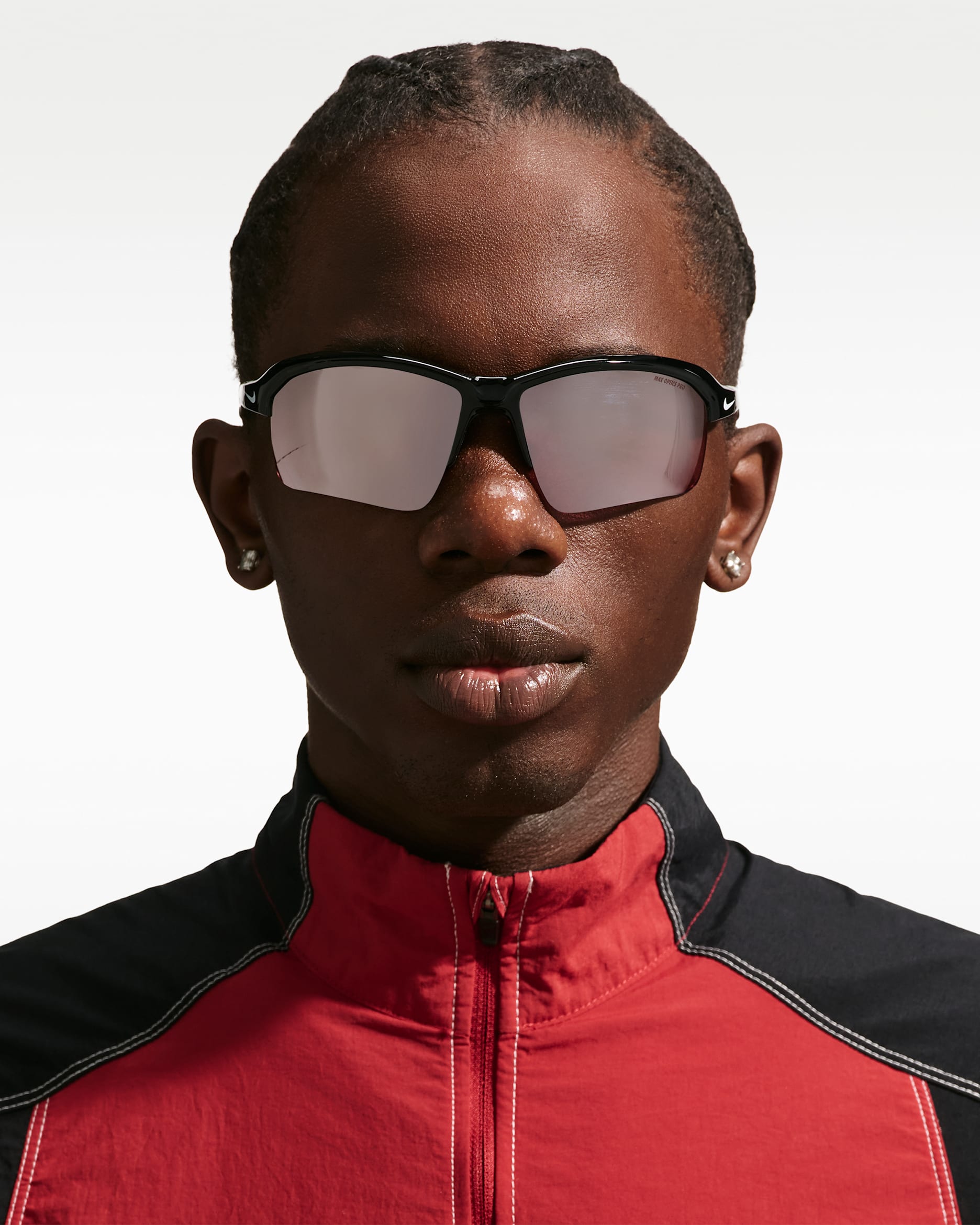 Lentes de sol Road Tint Nike Skylon Rise Team - Negro/Cromo