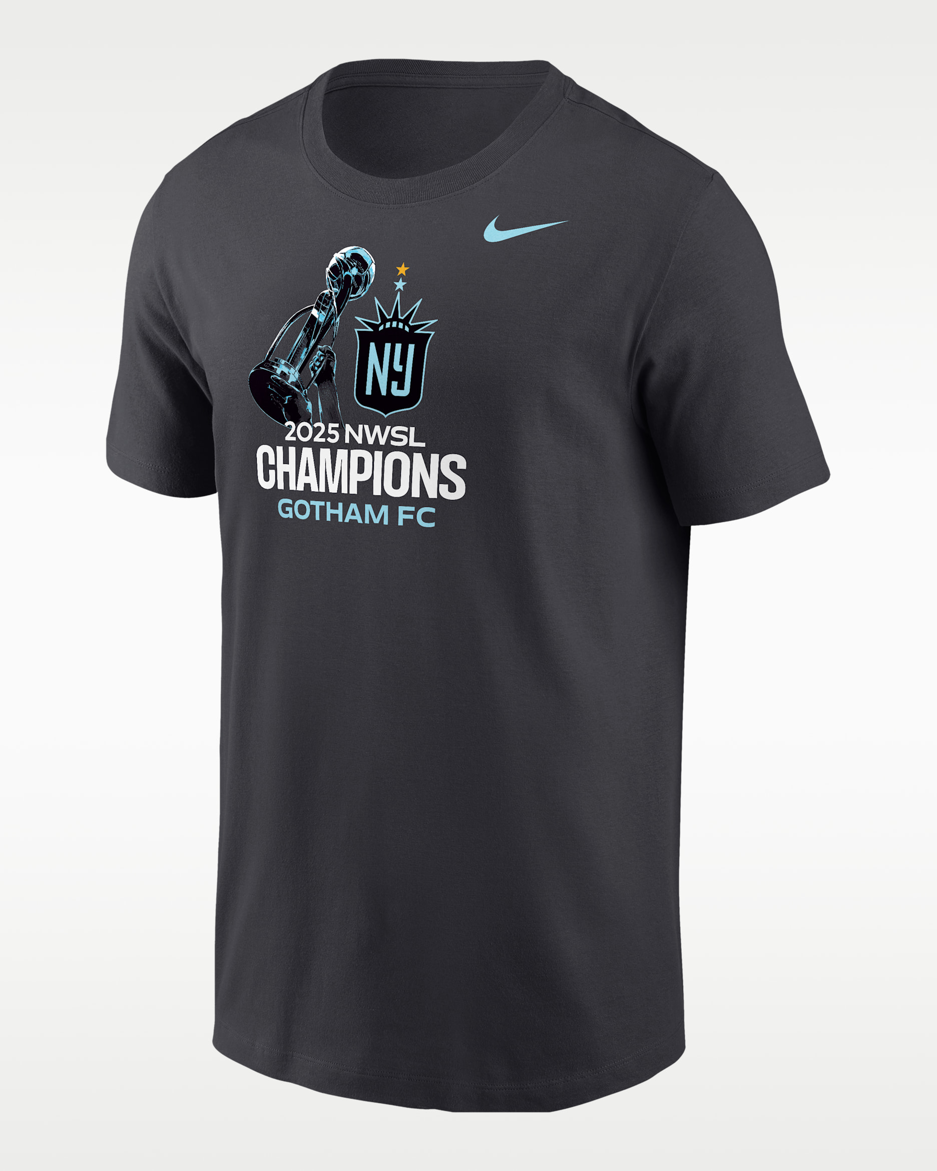 Playera de la NWSL Champions para hombre Gotham FC - Antracita