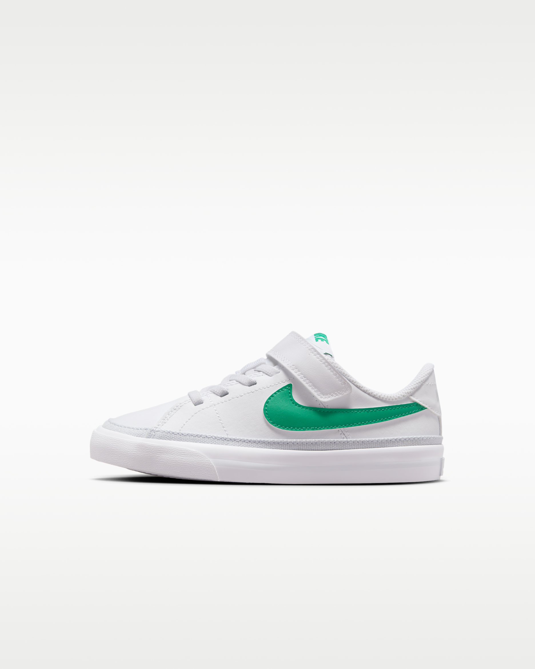 NikeCourt Legacy Younger Kids' Shoes - White/Football Grey/Stadium Green