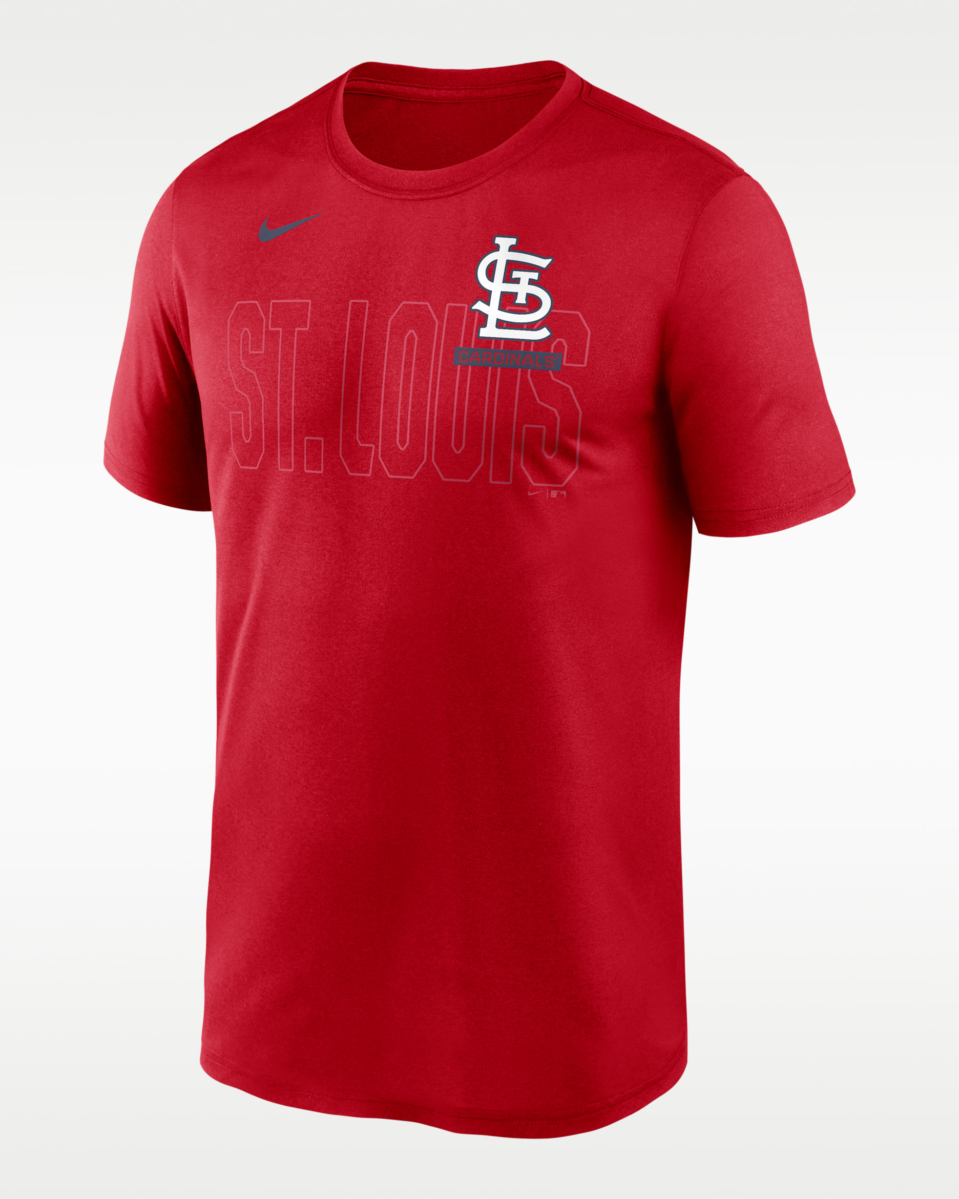 St. Louis Cardinals Knockout Team Legend Men's Nike Dri-FIT MLB T-Shirt - Red