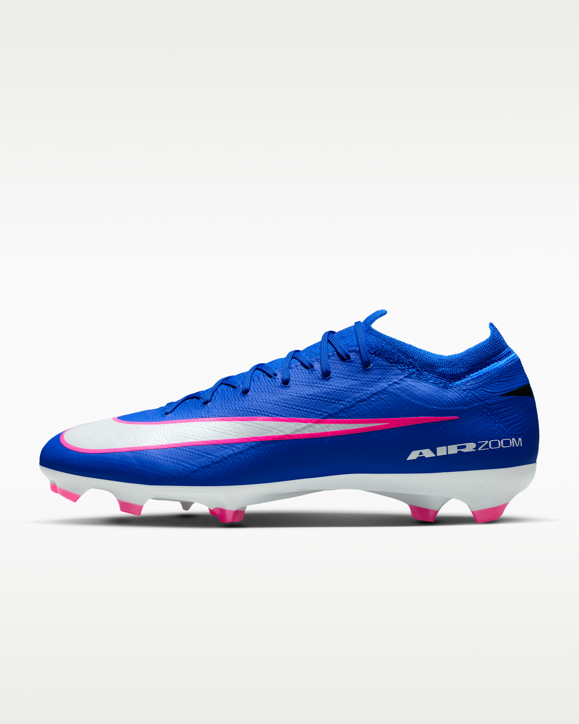 Tacos de fútbol para terreno firme de corte low Nike Mercurial Vapor 16 Pro - Azul carrera/Blanco