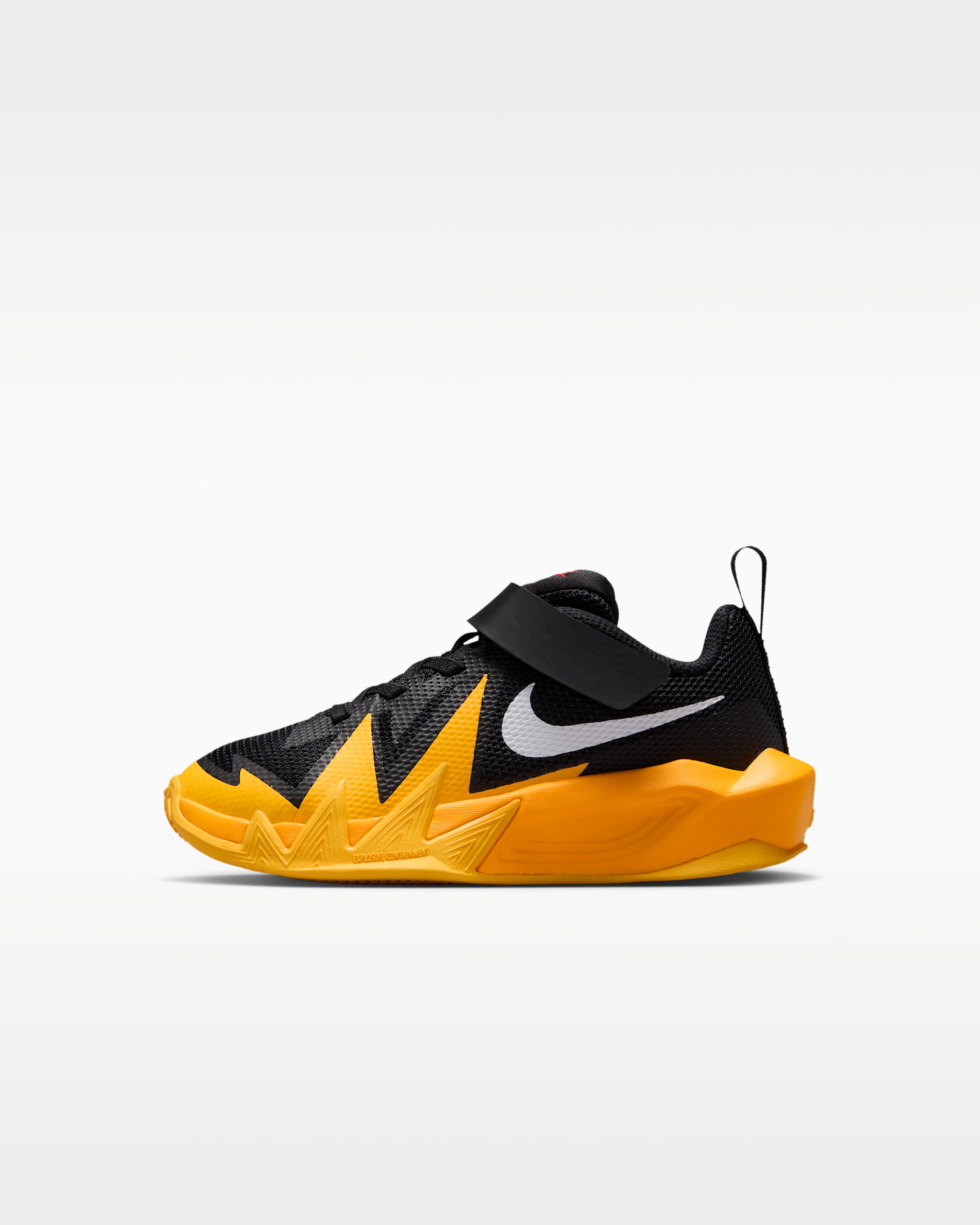 Nike S.T. Dynamite Little Kids' Basketball Shoe - Black/Laser Orange/University Gold/White