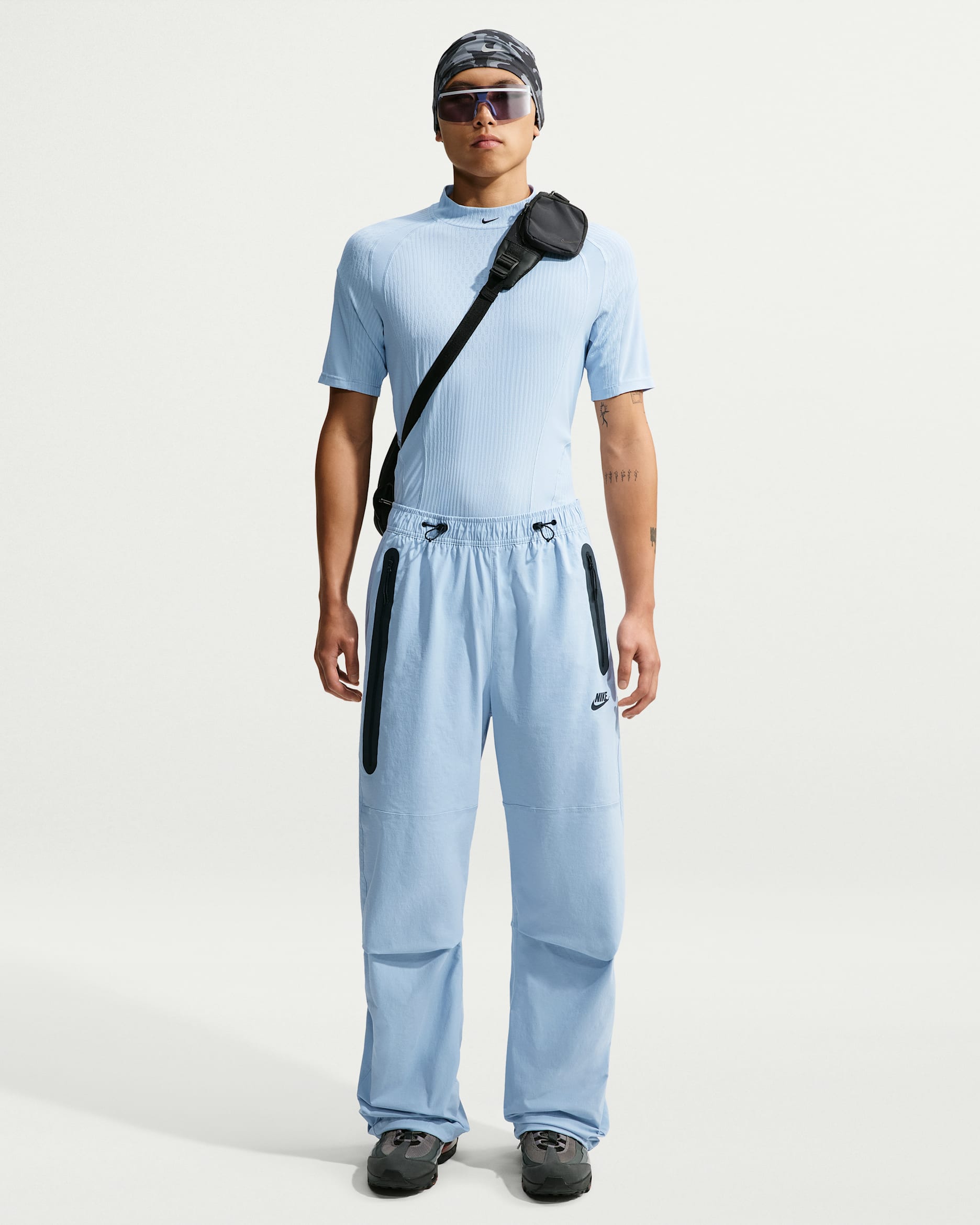 Nike Tech Men's Dri-FIT Woven Pants - Light Armory Blue/Light Armory Blue/Black