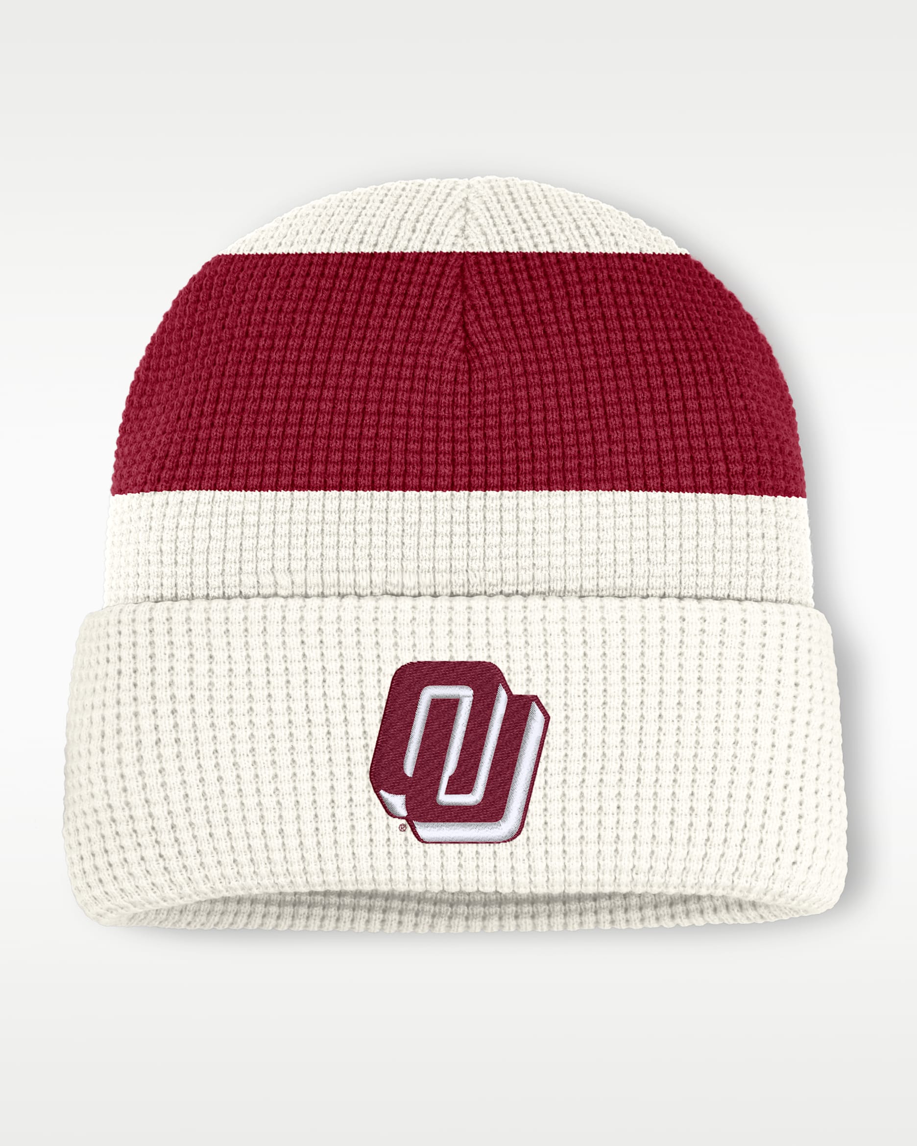 Oklahoma Men's Nike College Cuffed Beanie - White