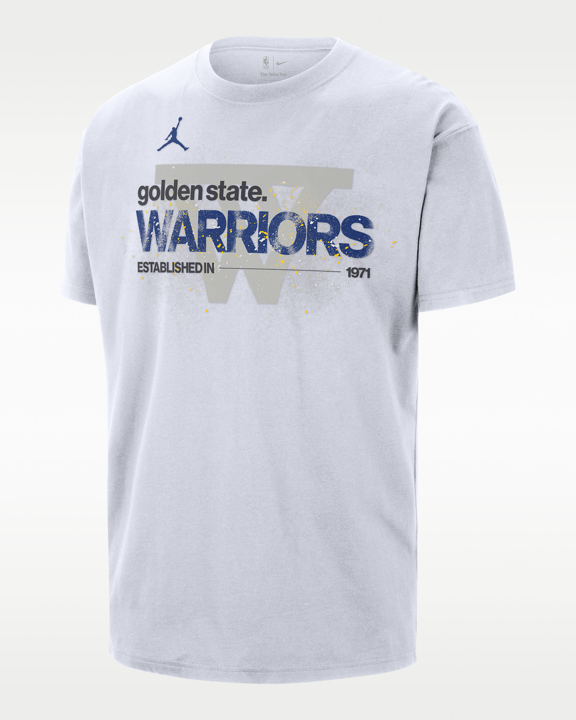 T-shirt Golden State Warriors Courtside Jordan '85 NBA Statement pour homme - Blanc