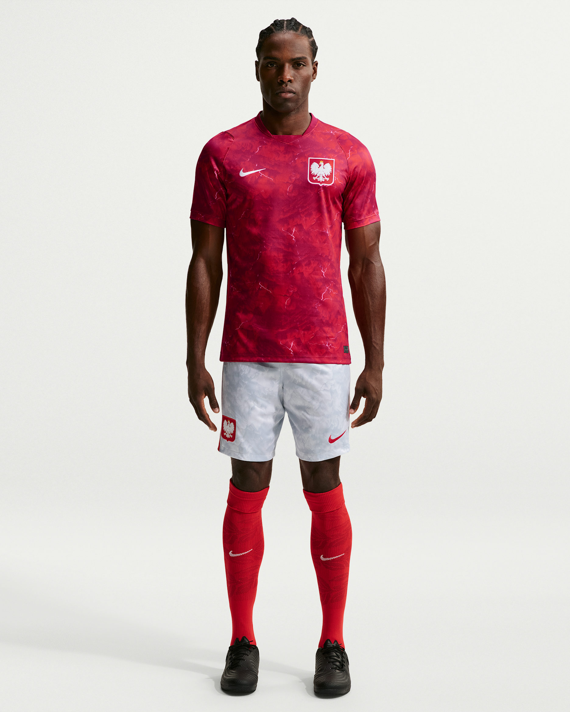 Primera equipación Stadium Polonia 2026 Pantalón corto de fútbol Replica Nike Dri-FIT - Hombre - Blanco/Field Silver/Sport Red
