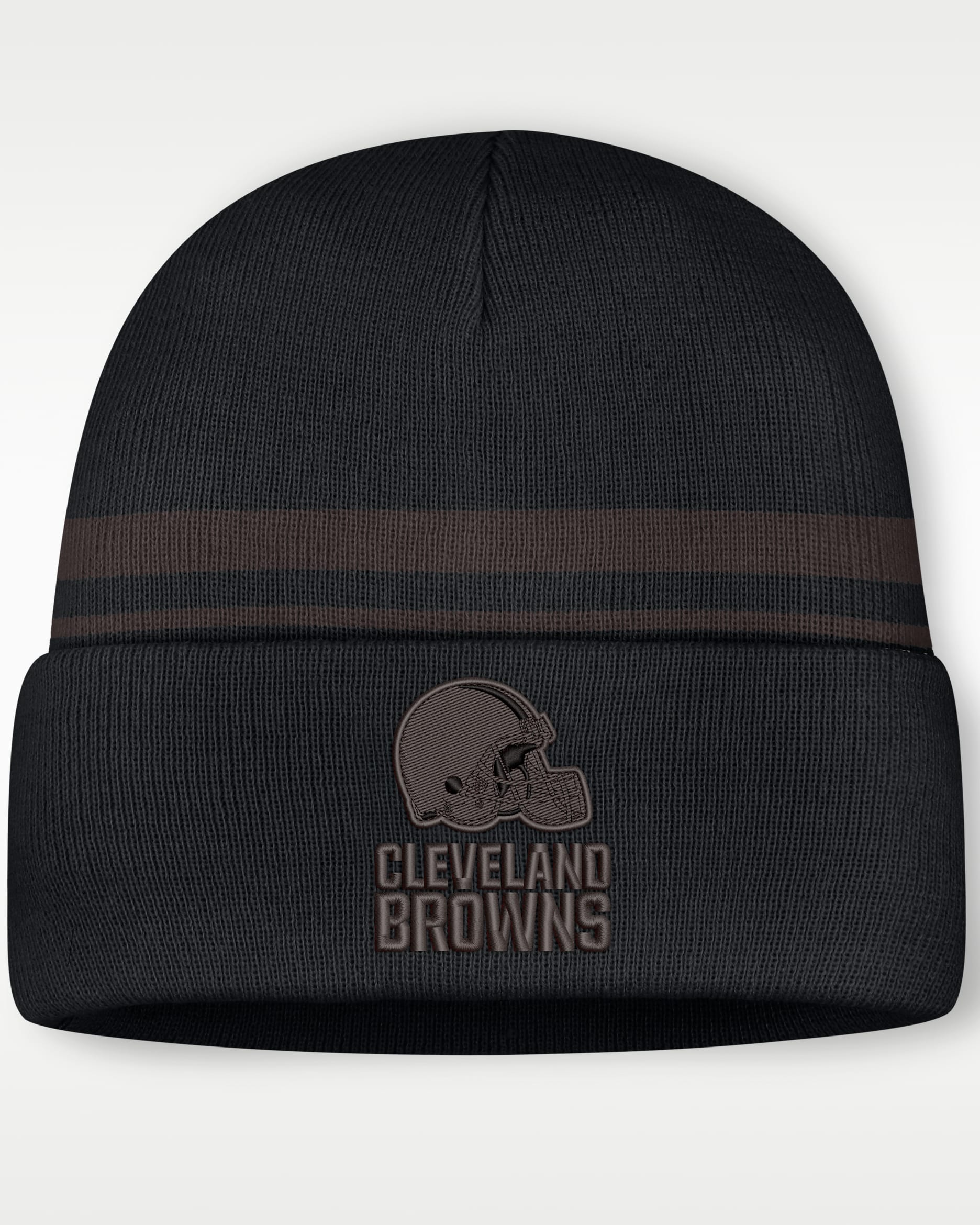 Gorro con dobladillo Nike de la NFL para hombre Cleveland Browns Primetime Utility - Negro