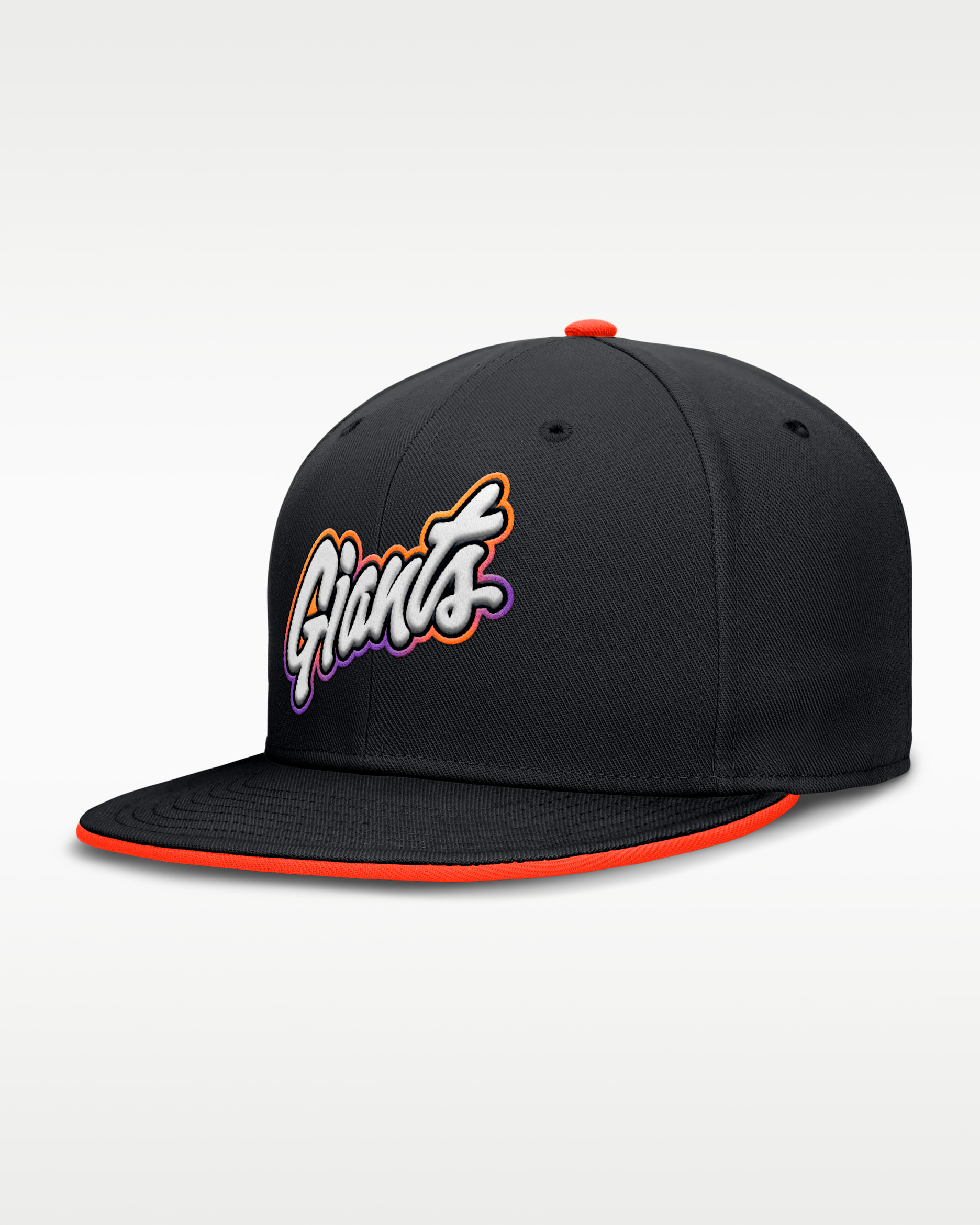 Gorra Nike Dri-FIT de la MLB ajustada para hombre San Francisco Giants City Connect True - Negro