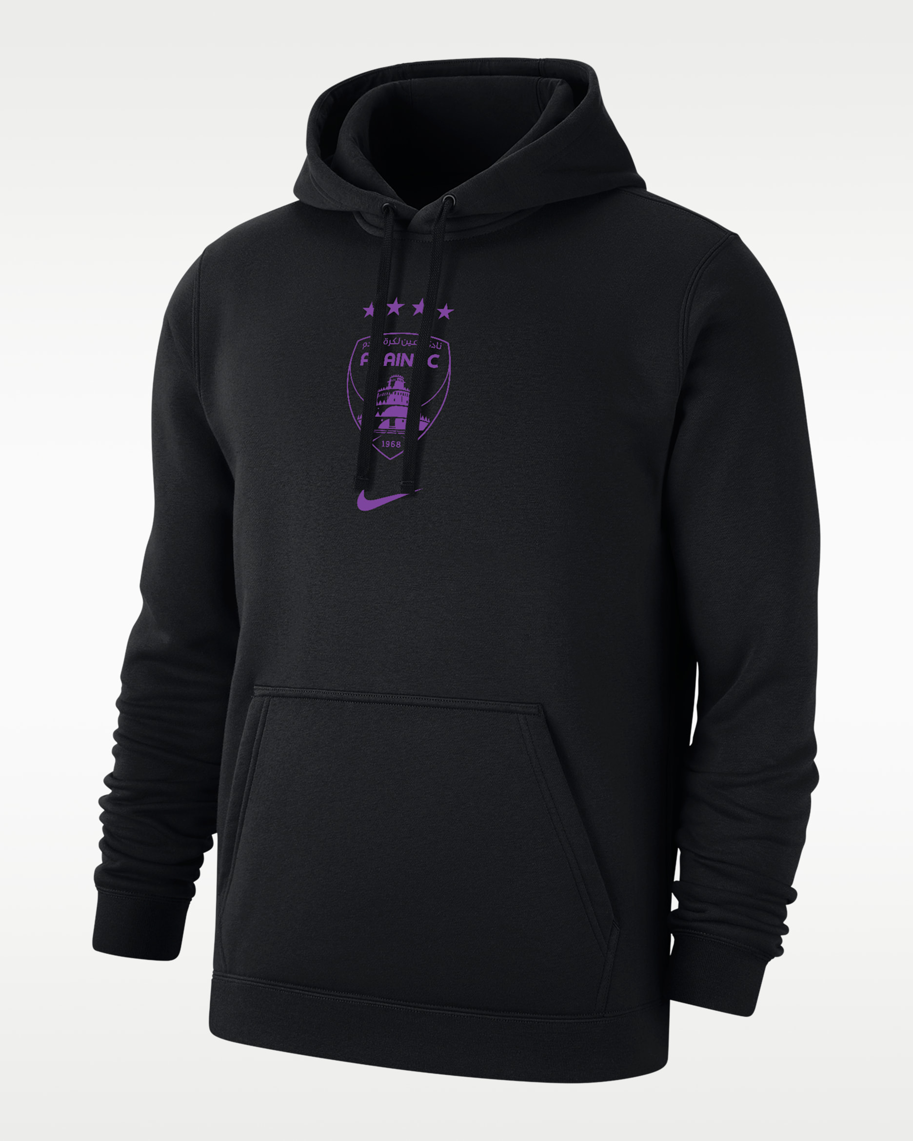 Al Ain FC Club Men's Nike Soccer Fleece Pullover Hoodie - Black