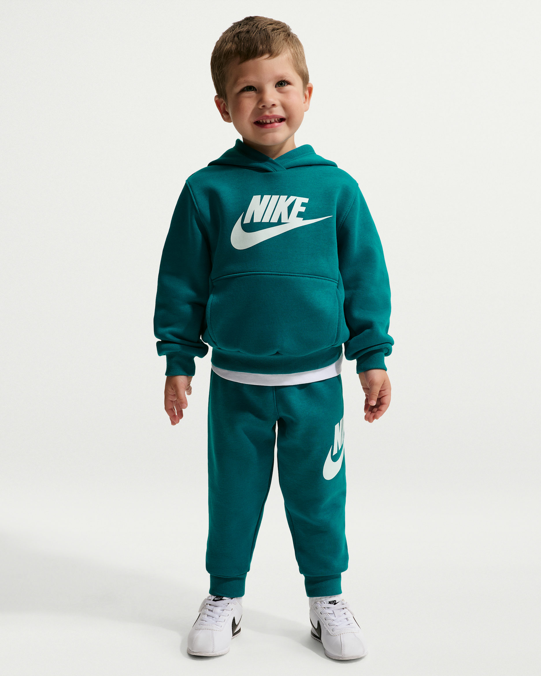 Conjunto de 2 piezas Club Fleece infantil Nike - Abeto brillante