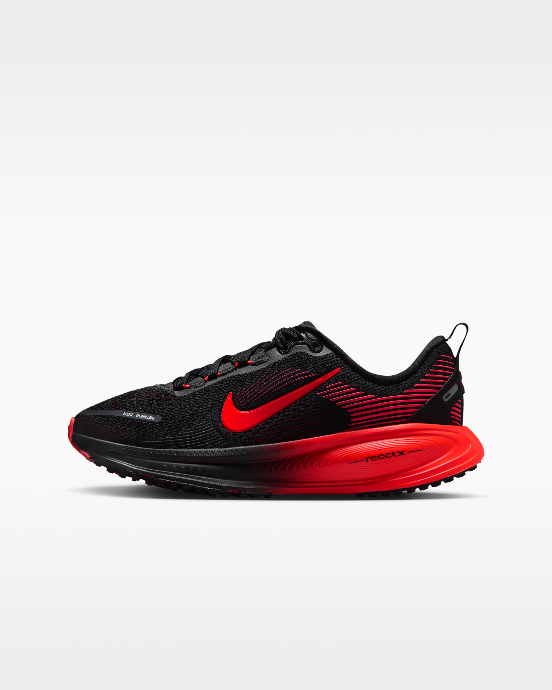Nike Vomero 18 Big Kids' Road Running Shoes - Black/University Red/Anthracite/Bright Crimson