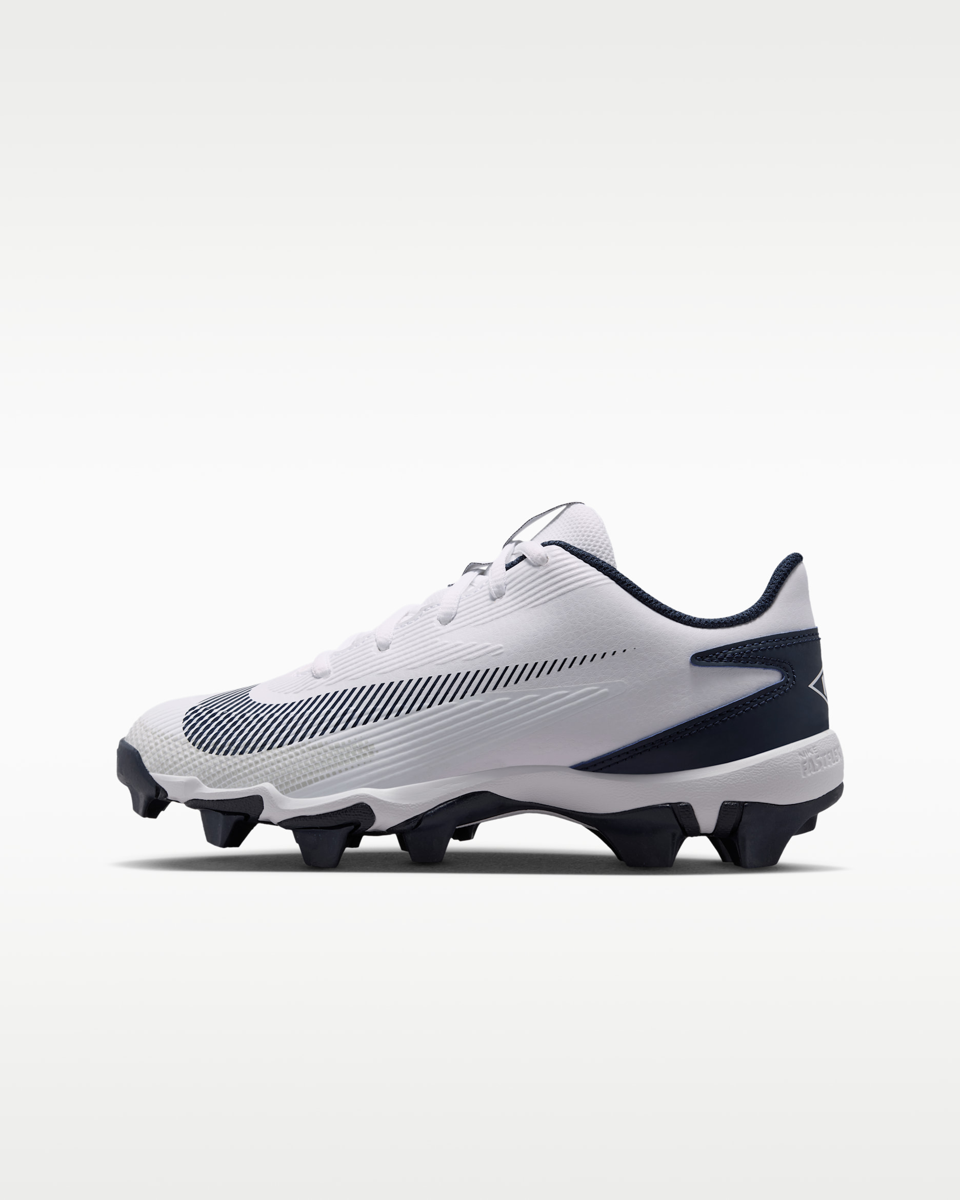 Nike Diamond Clutch Big Kids' Baseball Cleats - White/College Navy/Obsidian/Black